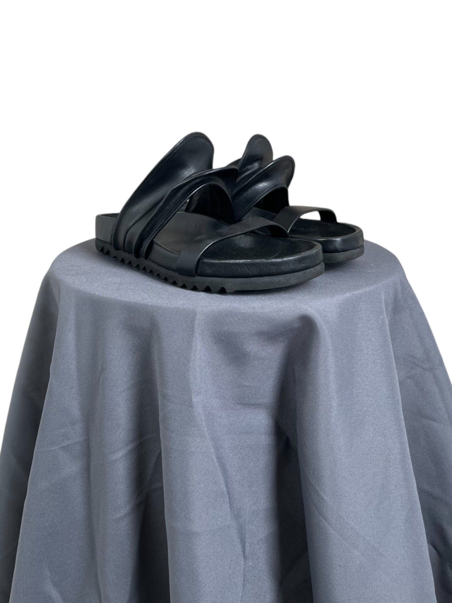 Rick Owens S/S 2020 Brancusi Granola Black Sandals Size US 6 / IT 36 - 1 Thumbnail