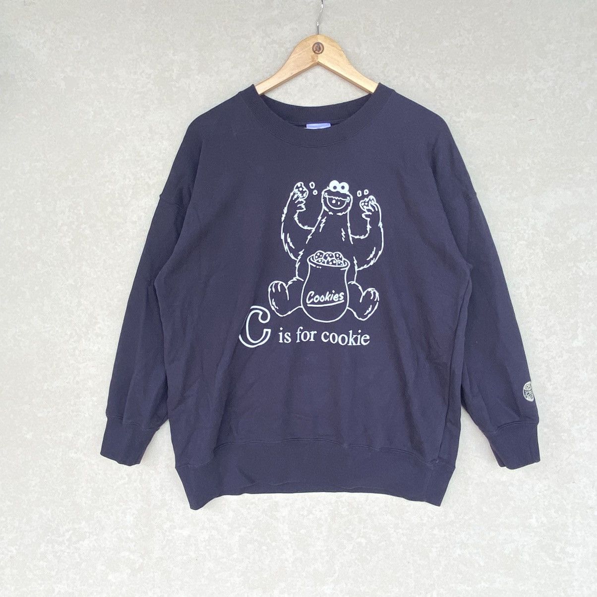 Other Vintage Sesame Street Big Printed Sweatshirt Crewneck Blue Size US L / EU 52-54 / 3 - 1 Thumbnail