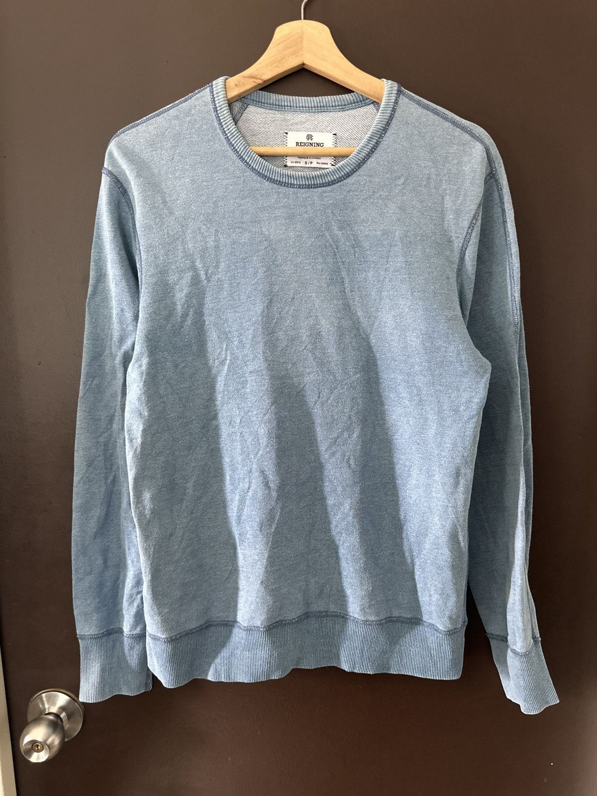 Reigning Champ Reigning Champ Blue Wash Sweatshirt Size US M / EU 48-50 / 2 - 11 Thumbnail