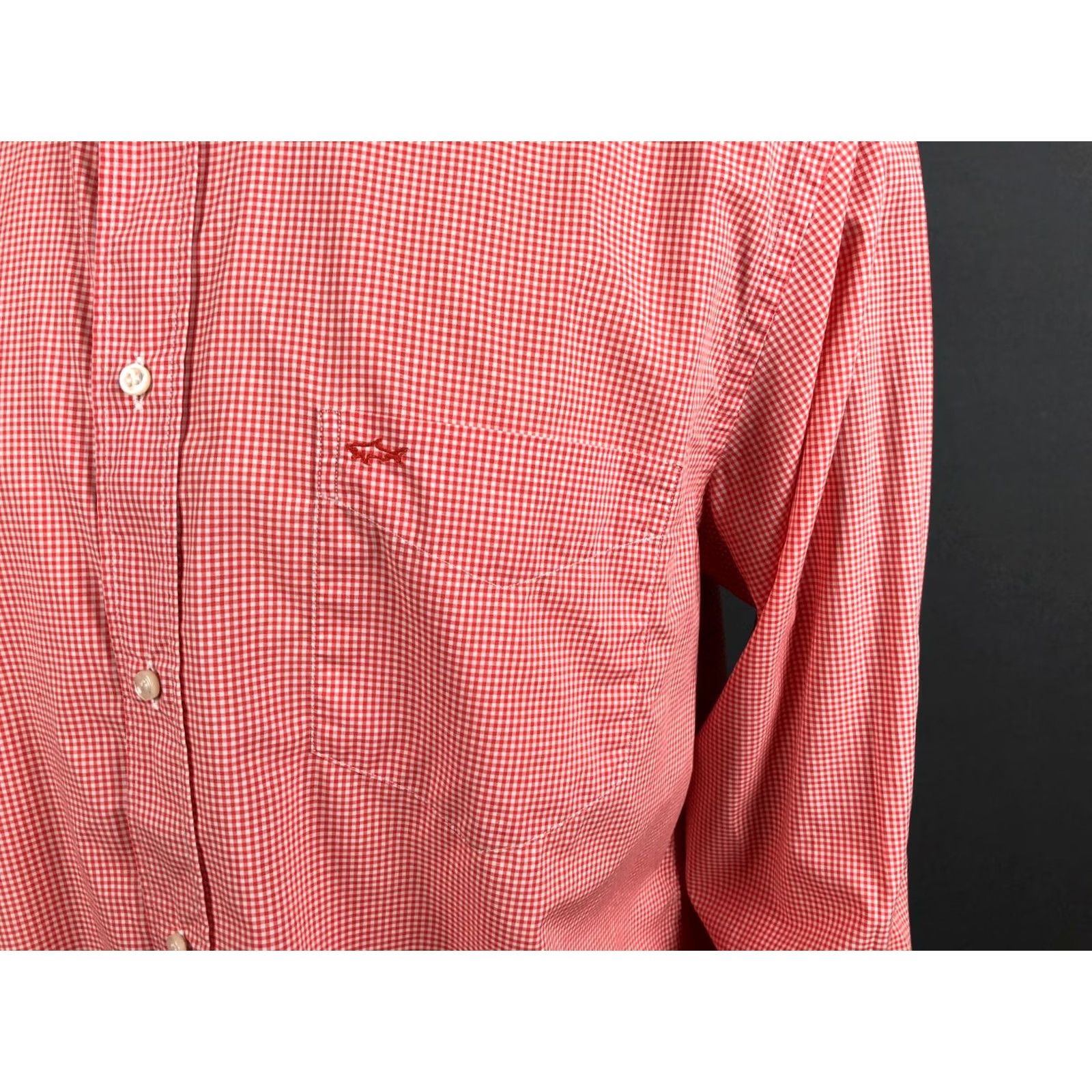 Paul & Shark Paul & Shark Men's Shirt 42 Red Cotton Check Button-Up Casual Long Sleeve Collared Shirt Size US XL / EU 56 / 4 - 6 Thumbnail