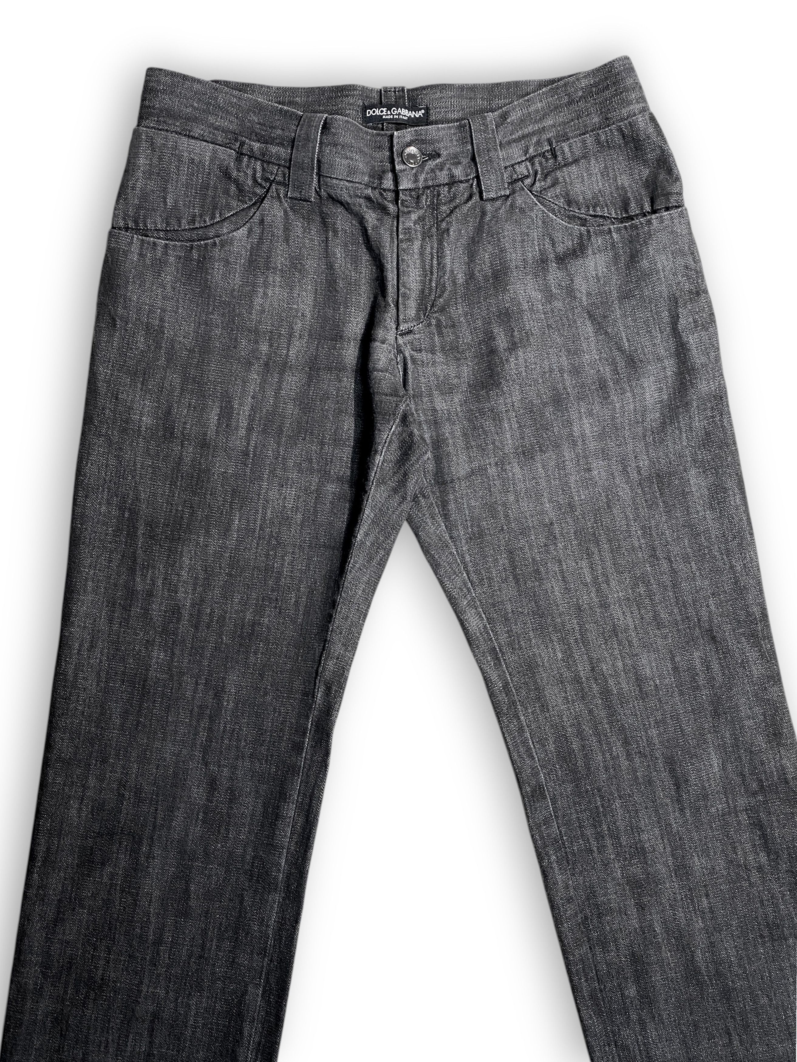 Dolce & Gabbana Dolce & Gabbana DG Logo Denim Washed Classic Straight Jeans Size US 32 / EU 48 - 3 Thumbnail