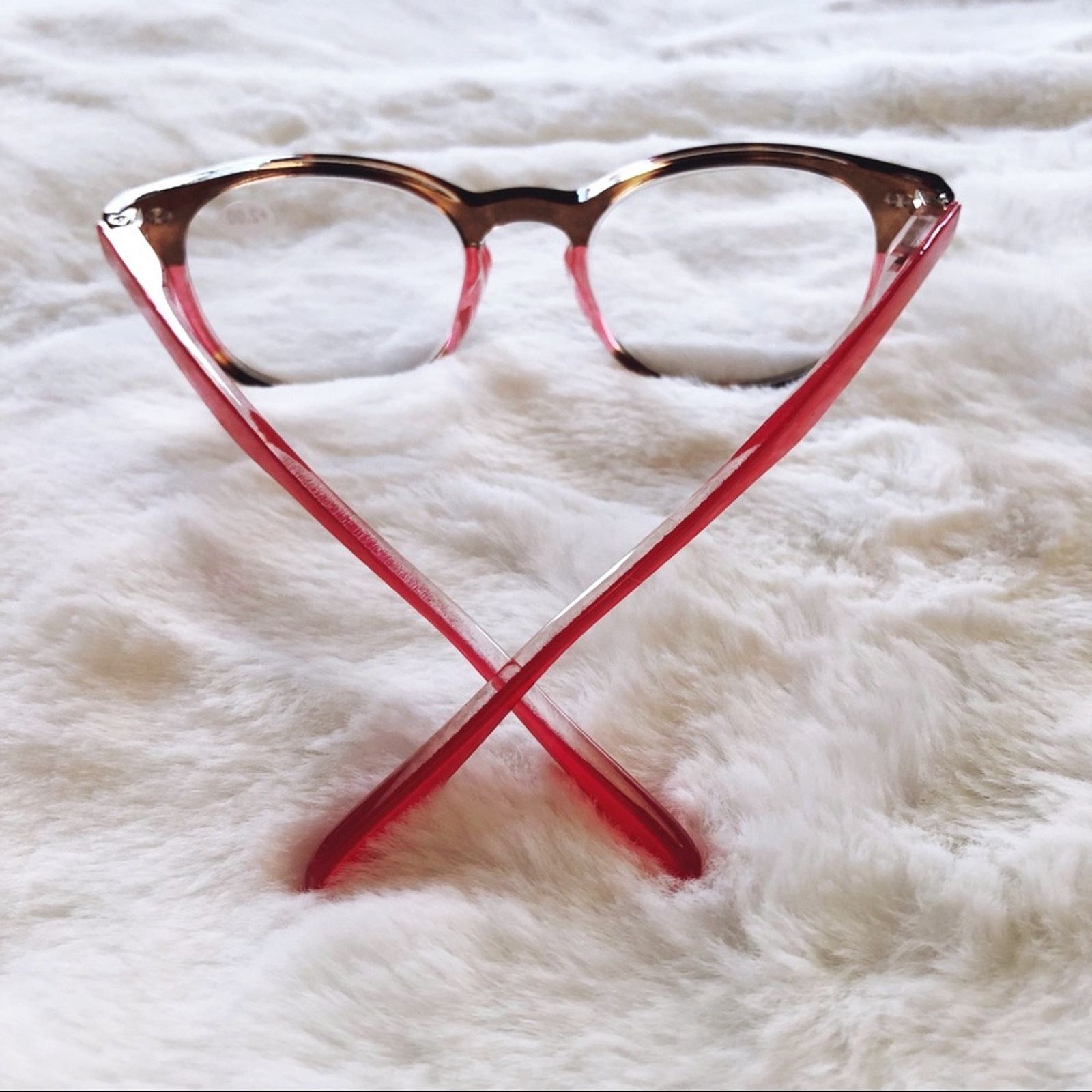 Other Hector Red & Brown Round Rim Reader Glasses Size ONE SIZE - 11 Thumbnail