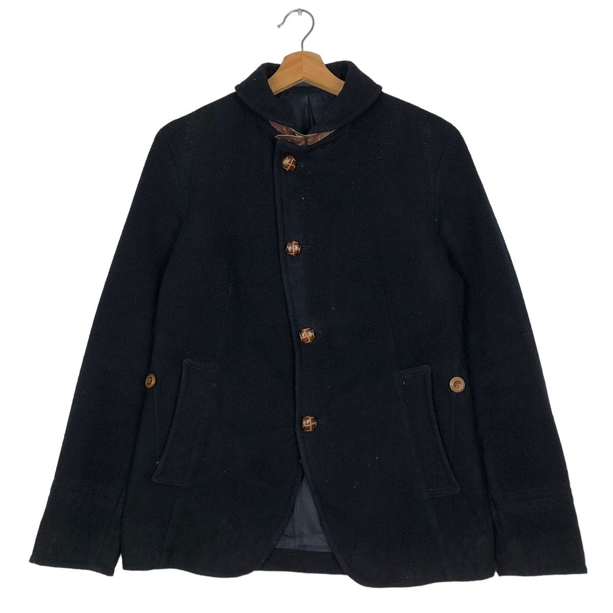 Boycott 🔥VINTAGE WOOL JACKET BOYCOTT ISSEY MIYAKE JAPAN Size US M / EU 48-50 / 2 - 1 Thumbnail