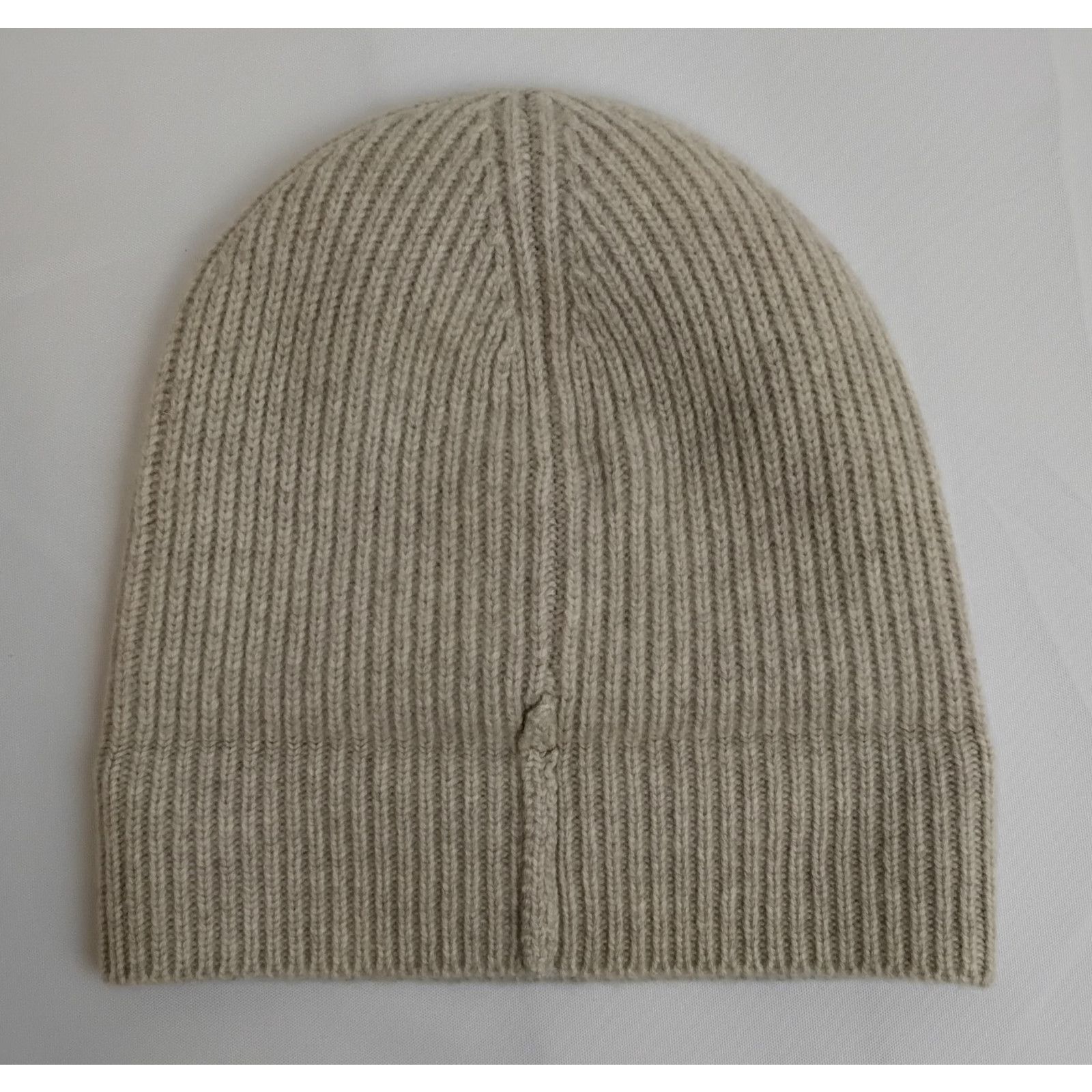 J.Crew J. Crew Cashmere Rib-Knit Beanie One Size Oatmeal Beige Size ONE SIZE - 7 Thumbnail