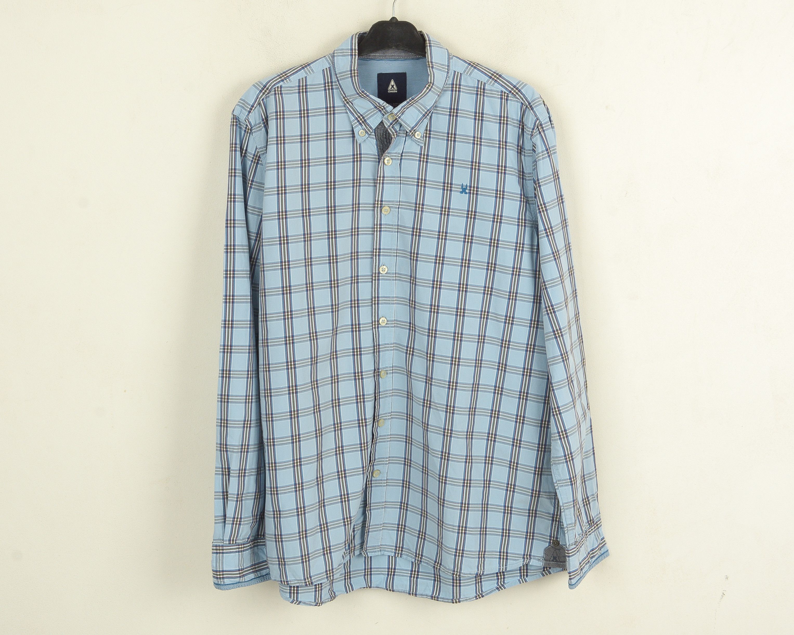 Designer GAASTRA Shirt Cotton Casual Checked Plaid Collar Size US XL / EU 56 / 4 - 1 Thumbnail