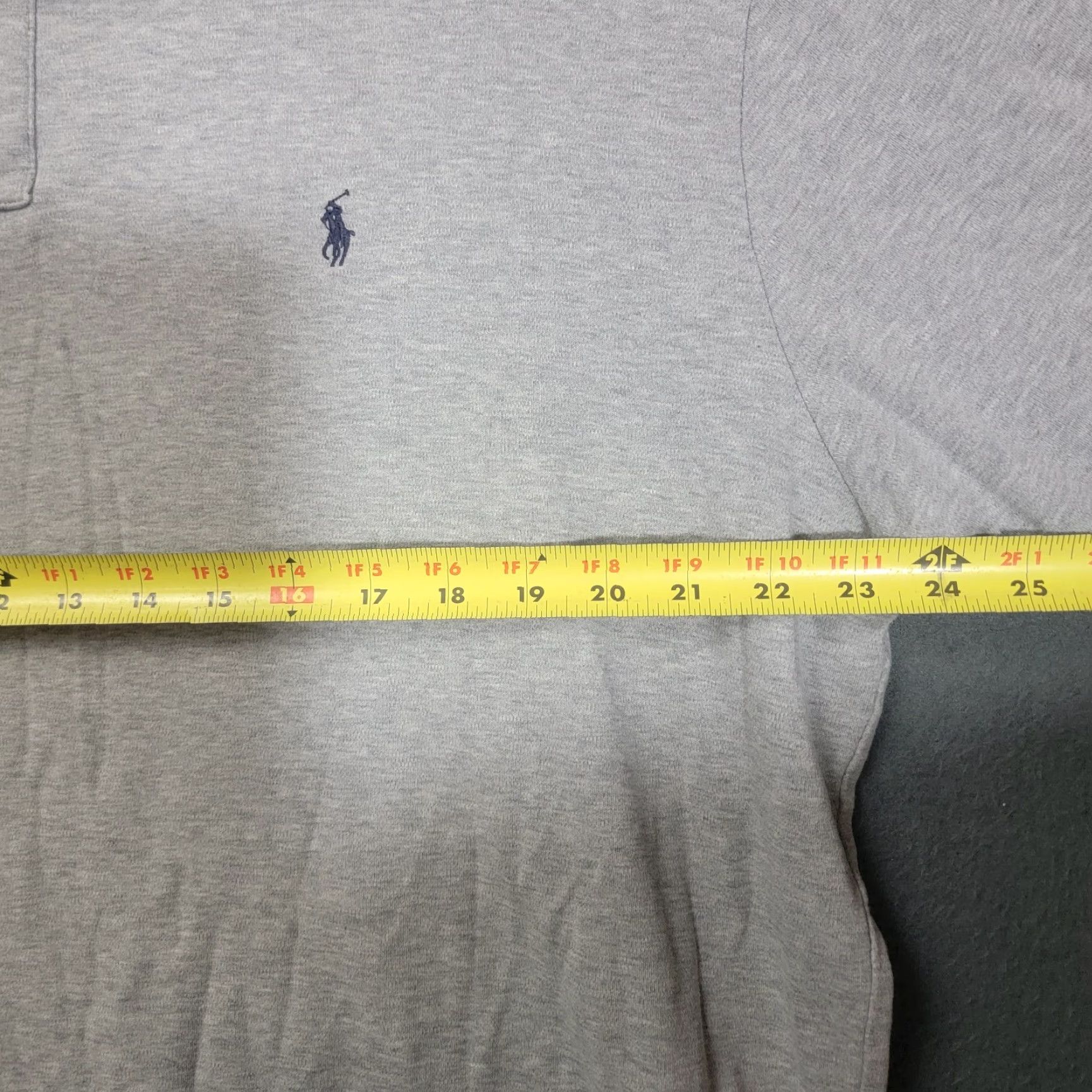 Polo Ralph Lauren Polo Ralph Lauren Polo Shirt Men's XL Gray Short Sleeve Distressed Size US XL / EU 56 / 4 - 7 Thumbnail
