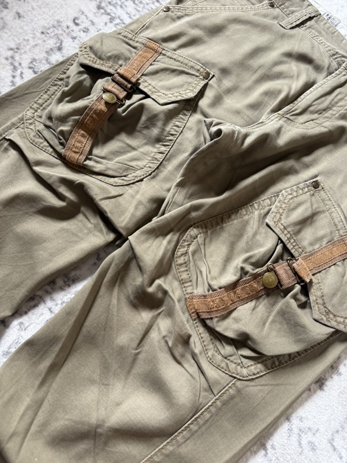 Edwin Edwin XV Bush Pocket Spiral Leg Linen Cargo Pants Size US 32 / EU 48 - 5 Thumbnail