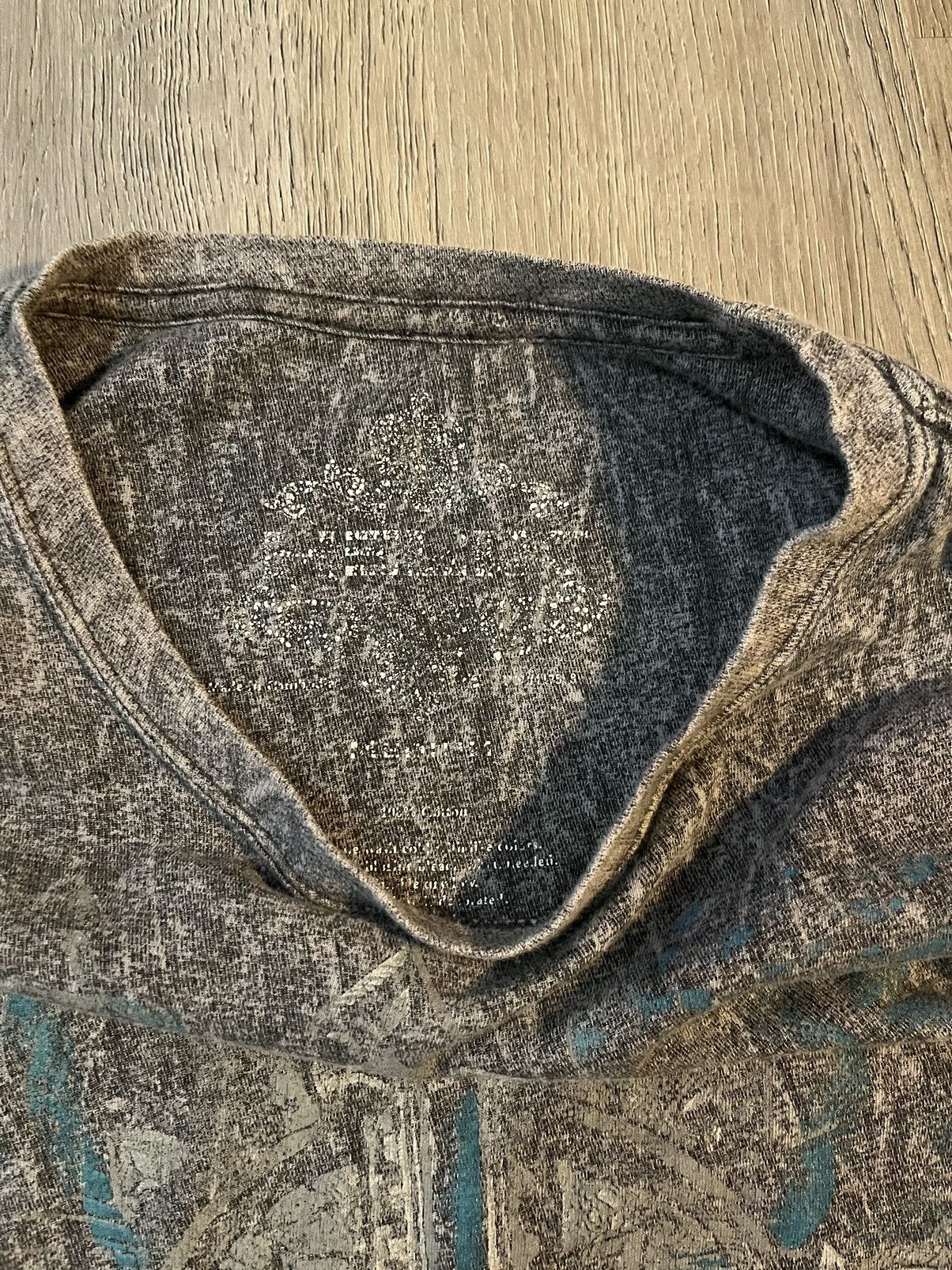 Helix Y2K Longsleeve affliction like shirt grey and blue Size US M / EU 48-50 / 2 - 3 Thumbnail