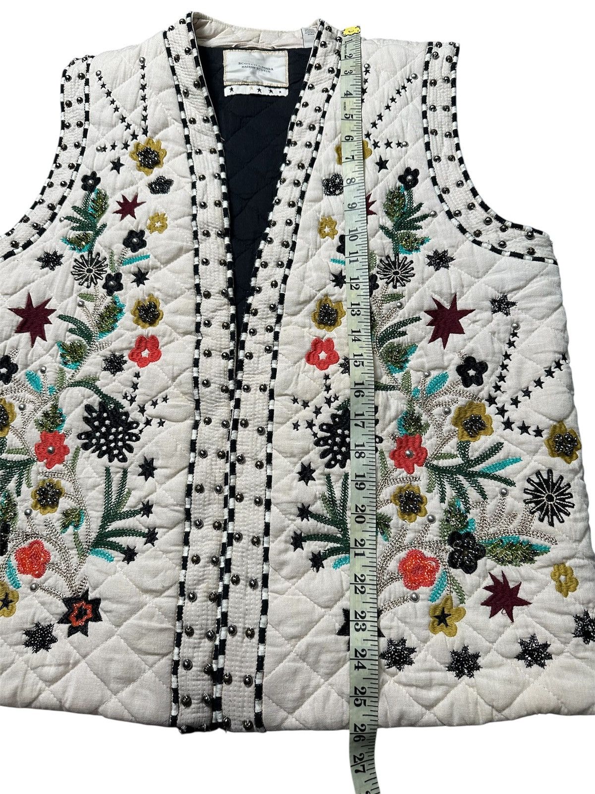 Maison Scotch 🔥sale🔥Maison Scotch x Scotch & Soda Embroidered Gilet Size L / US 10 / IT 46 - 8 Thumbnail