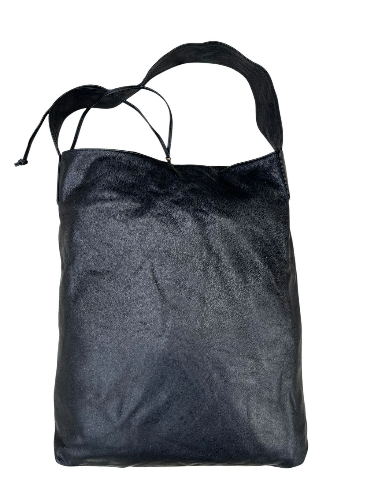 Leather B. Stuff Japan Nappa Black Leather Shoulder Bag Size ONE SIZE - 8 Thumbnail