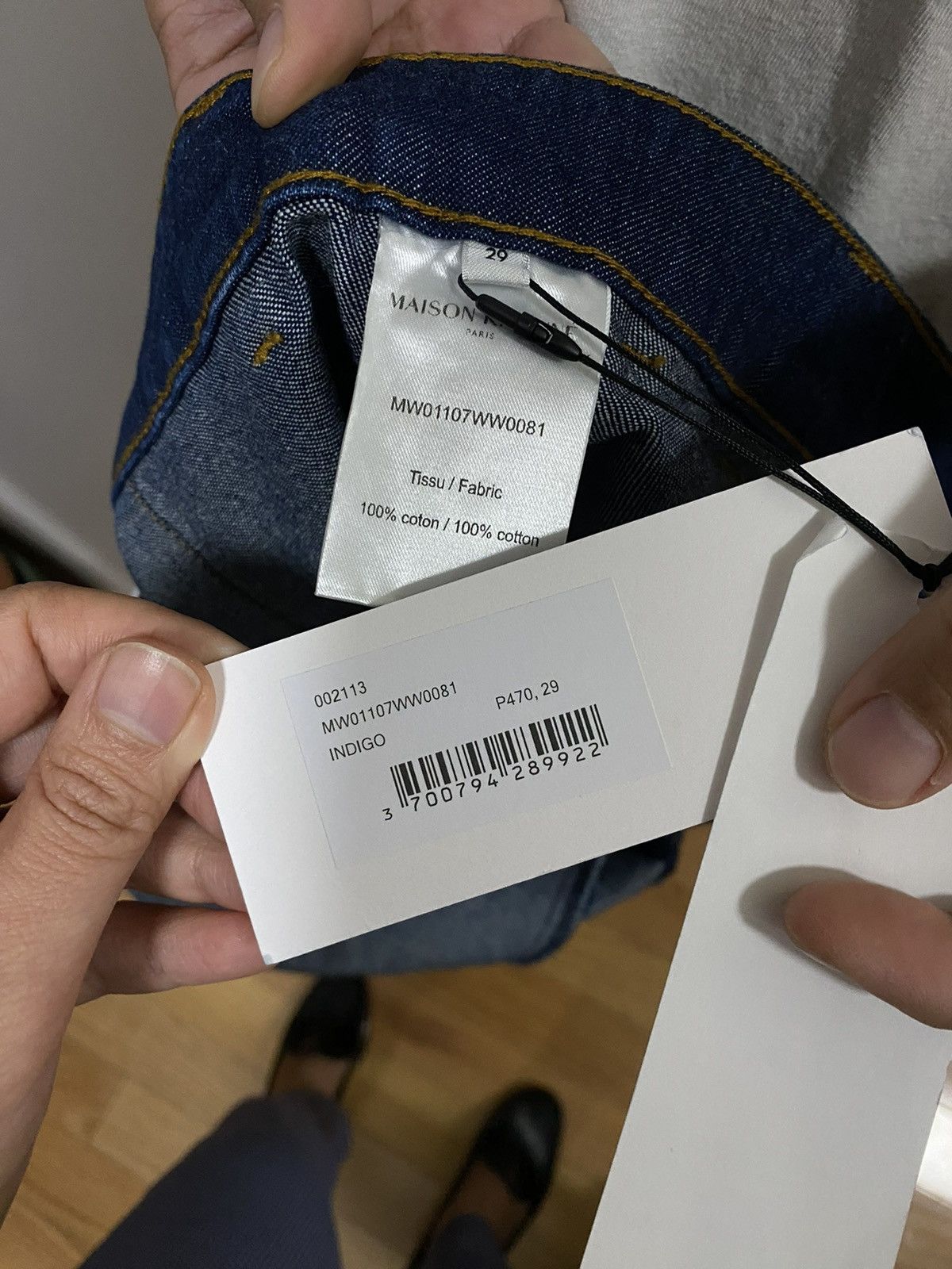 Maison Kitsune Maison Kitsuné Women STRAIGHT DENIM JEANS Size 29" - 9 Thumbnail
