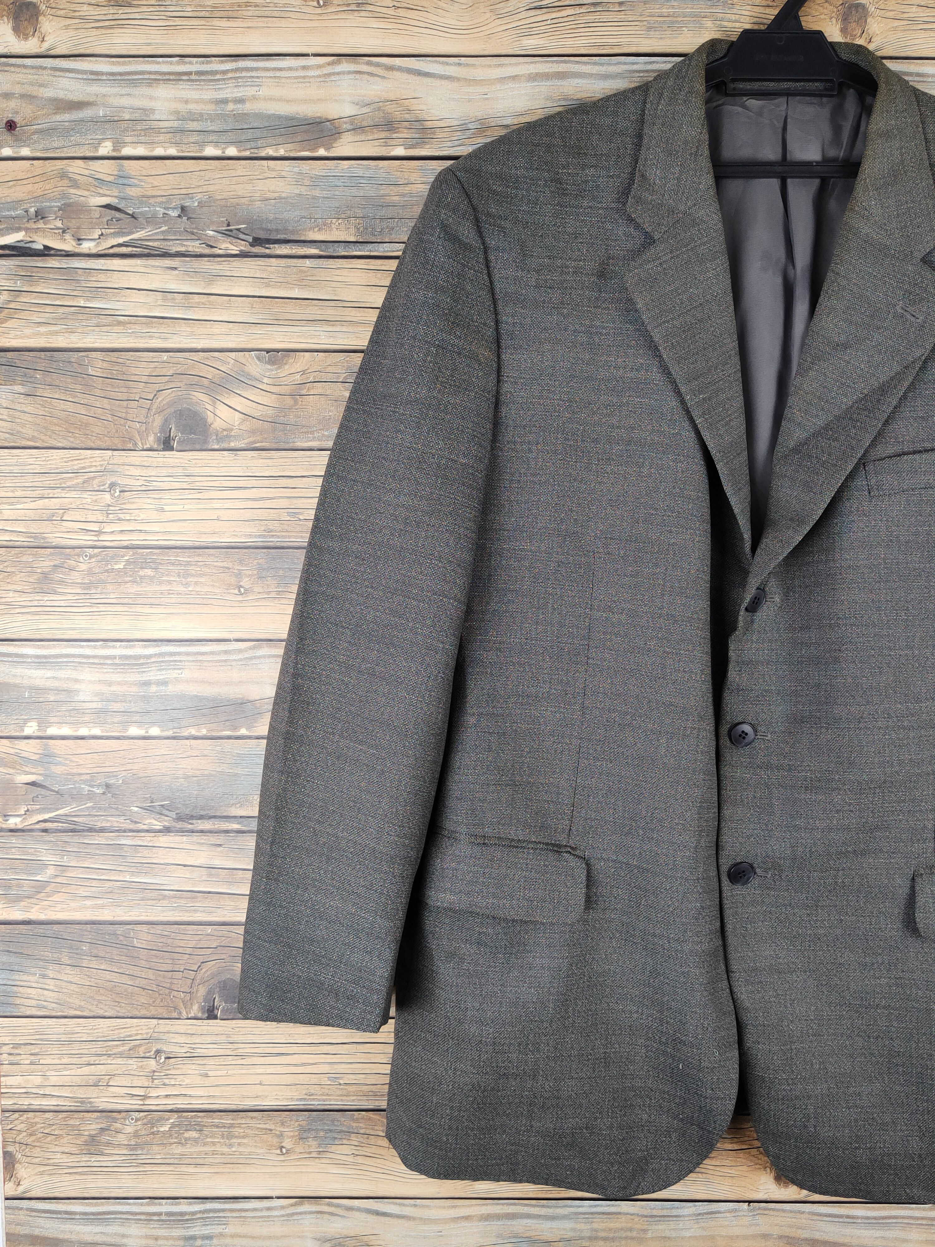 Japanese Brand × Renoma × Vintage Vintage Renoma Dark Gray Blazers Size US L / EU 52-54 / 3 - 3 Thumbnail