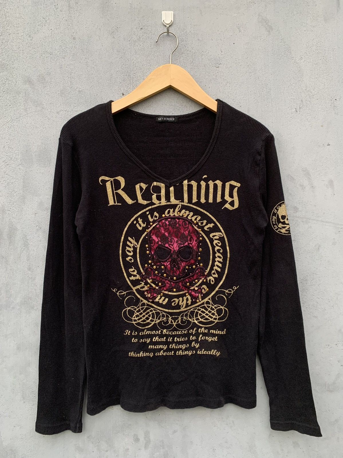 Hysteric Glamour 💥BINDING OFFER💥Undefined Japan Sky bomber Reaching poem Size US M / EU 48-50 / 2 - 1 Thumbnail