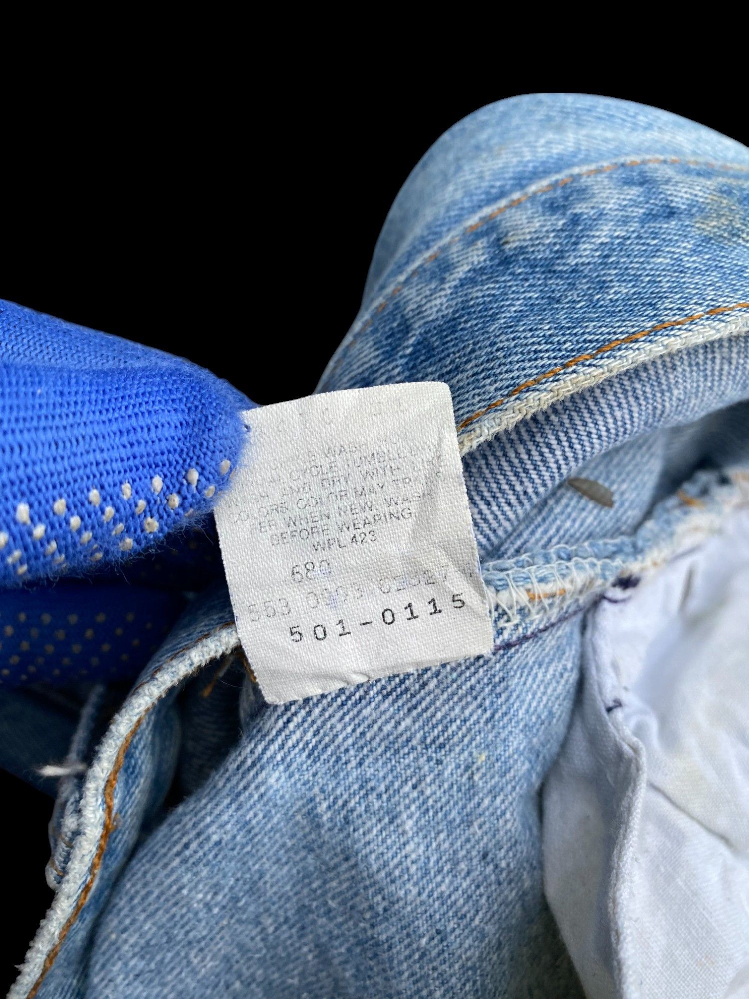Levi's Vintage 1993 Levis 501 dirty lightwash distressed W33x28.5 Size US 33 - 15 Thumbnail