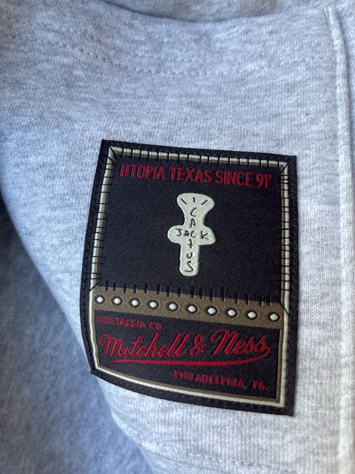 Travis Scott Kentucky Cactus Jack grey sweatpants (Mitchell & Ness) Size US 30 / EU 46 - 3 Thumbnail