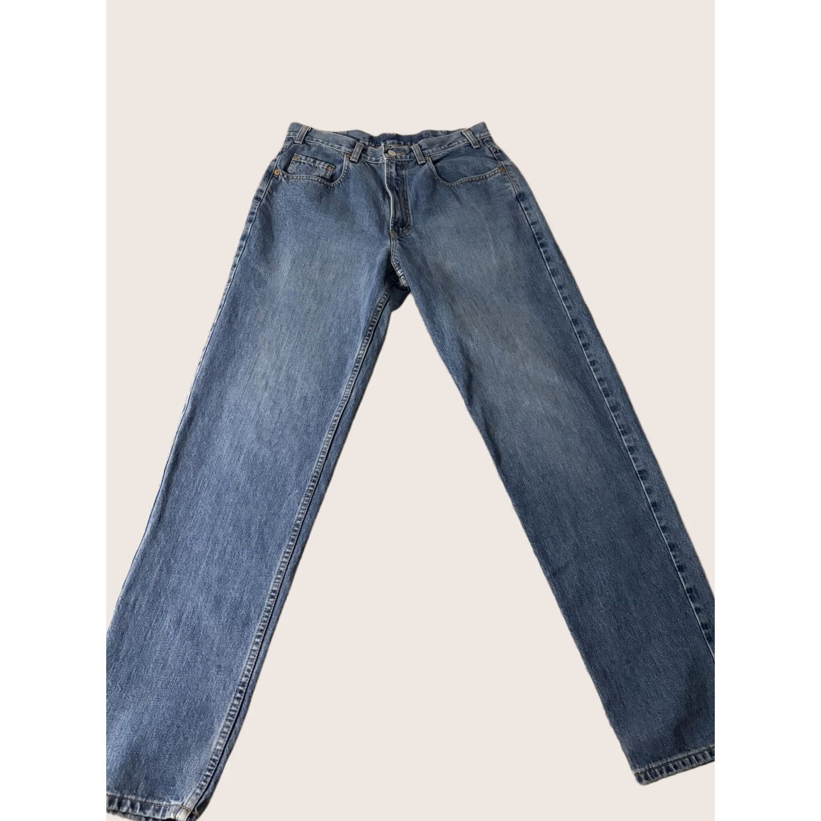 Gap VINTAGE Gap Blue Jeans Mens 34x30 Denim Straight Leg Regular Fit 90s Blue Jeans Pocket Logo Size US 34 / EU 50 - 1 Thumbnail