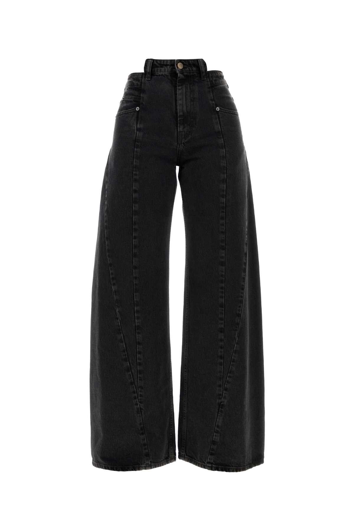 Maison Margiela Black Denim Wide-Leg Jeans Size 32" / US 10 / IT 46 - 1 Thumbnail