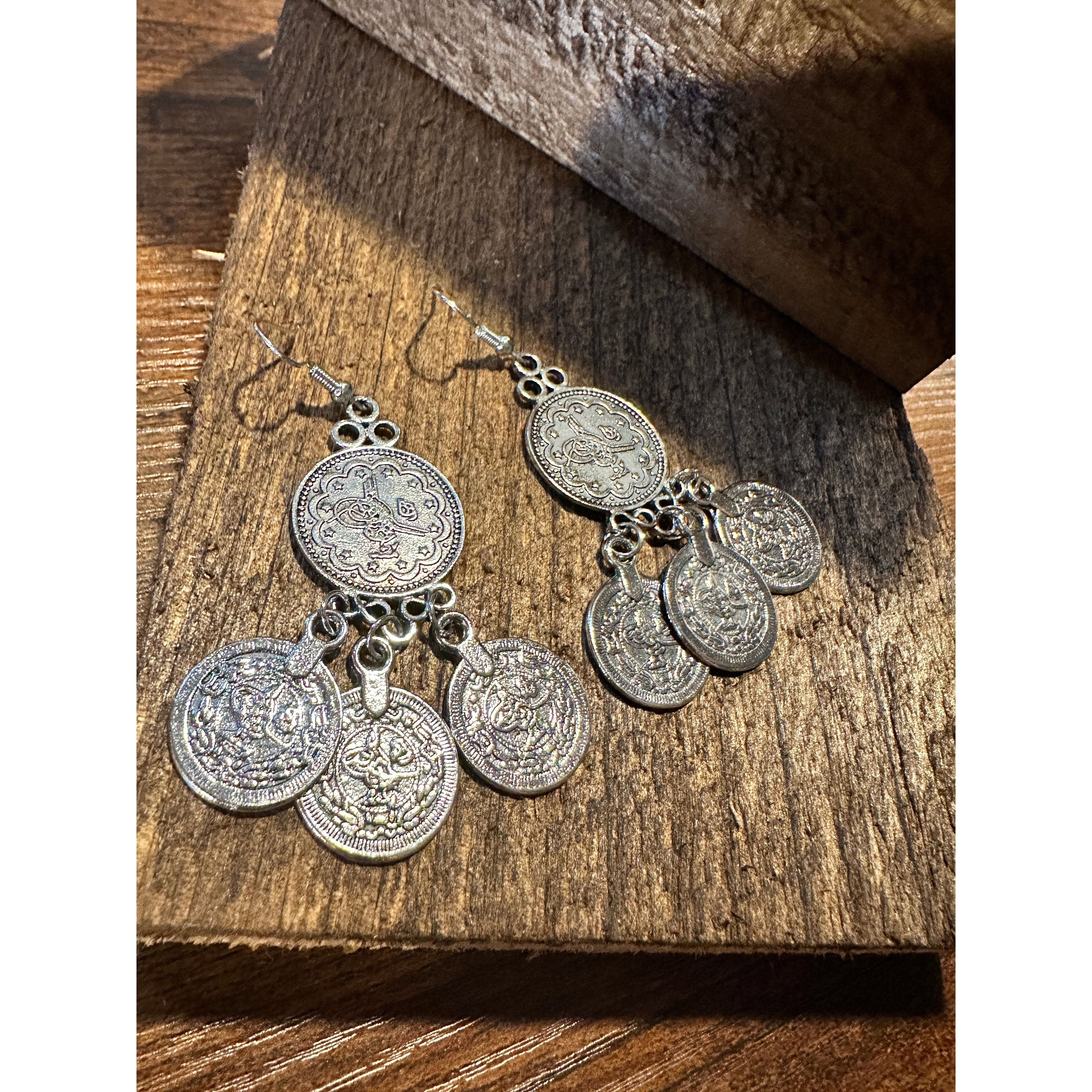 Other Vintage-Inspired Boho Coin Dangle Earrings in Gift-Ready Box Size ONE SIZE - 7 Thumbnail