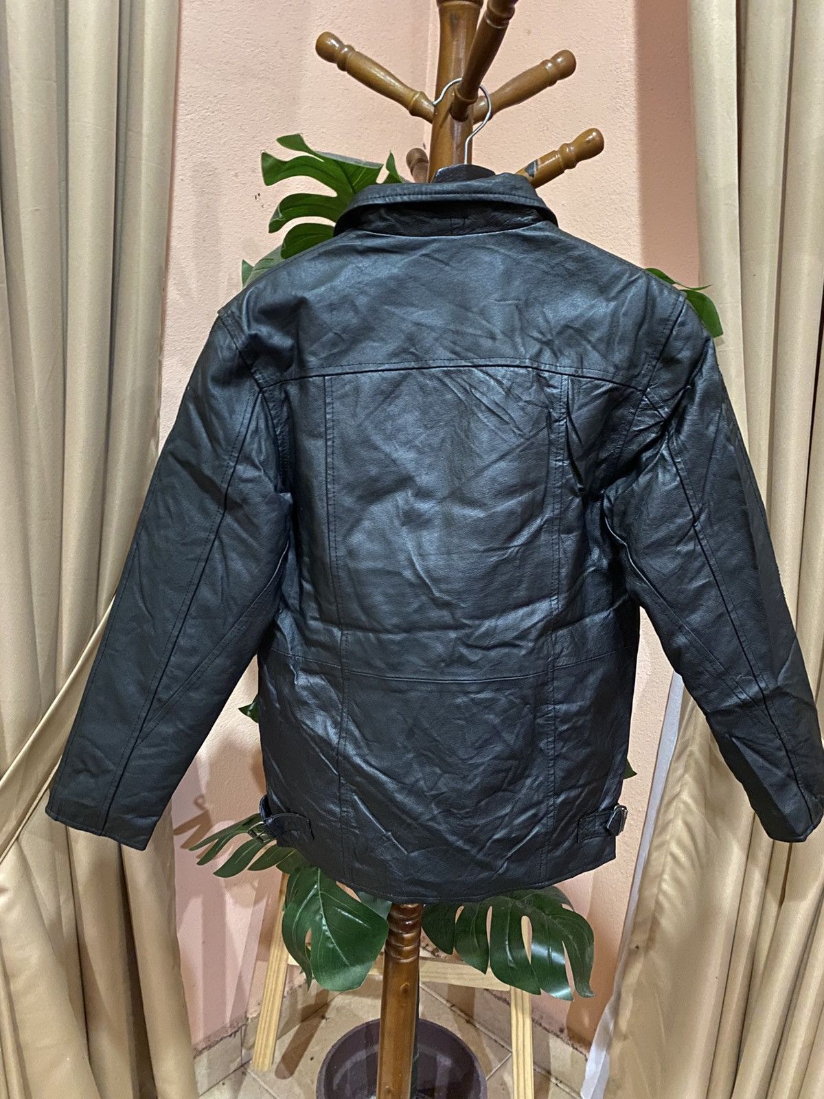 Other K CERO Black Faux Leather ZipUp Jacket Minimalist Moto Style Size US XS / EU 42 / 0 - 9 Thumbnail