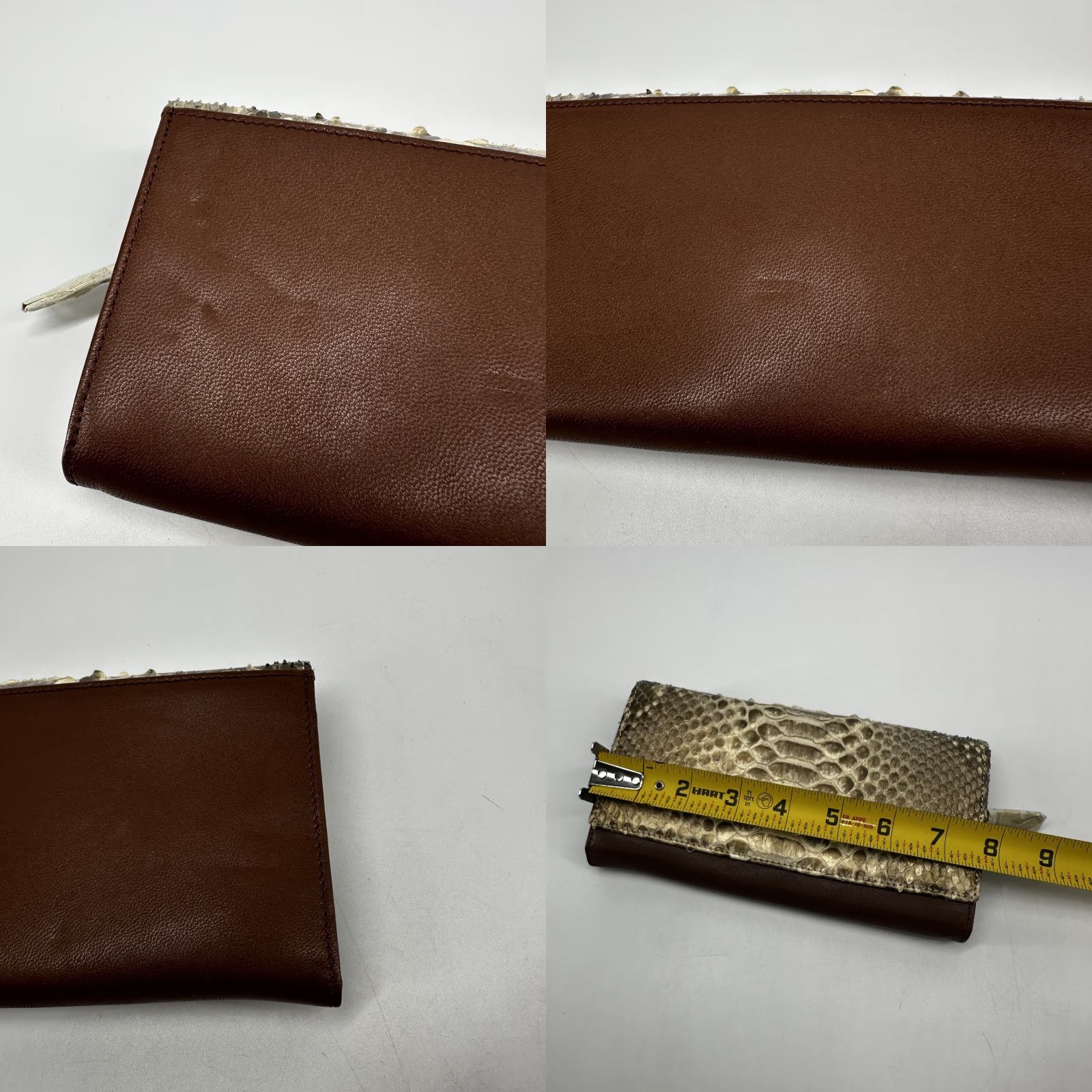 Vintage The Black Label Wallet Womens Genuine Python Leather Clutch Exotic Luxury Purse Size ONE SIZE - 8 Thumbnail