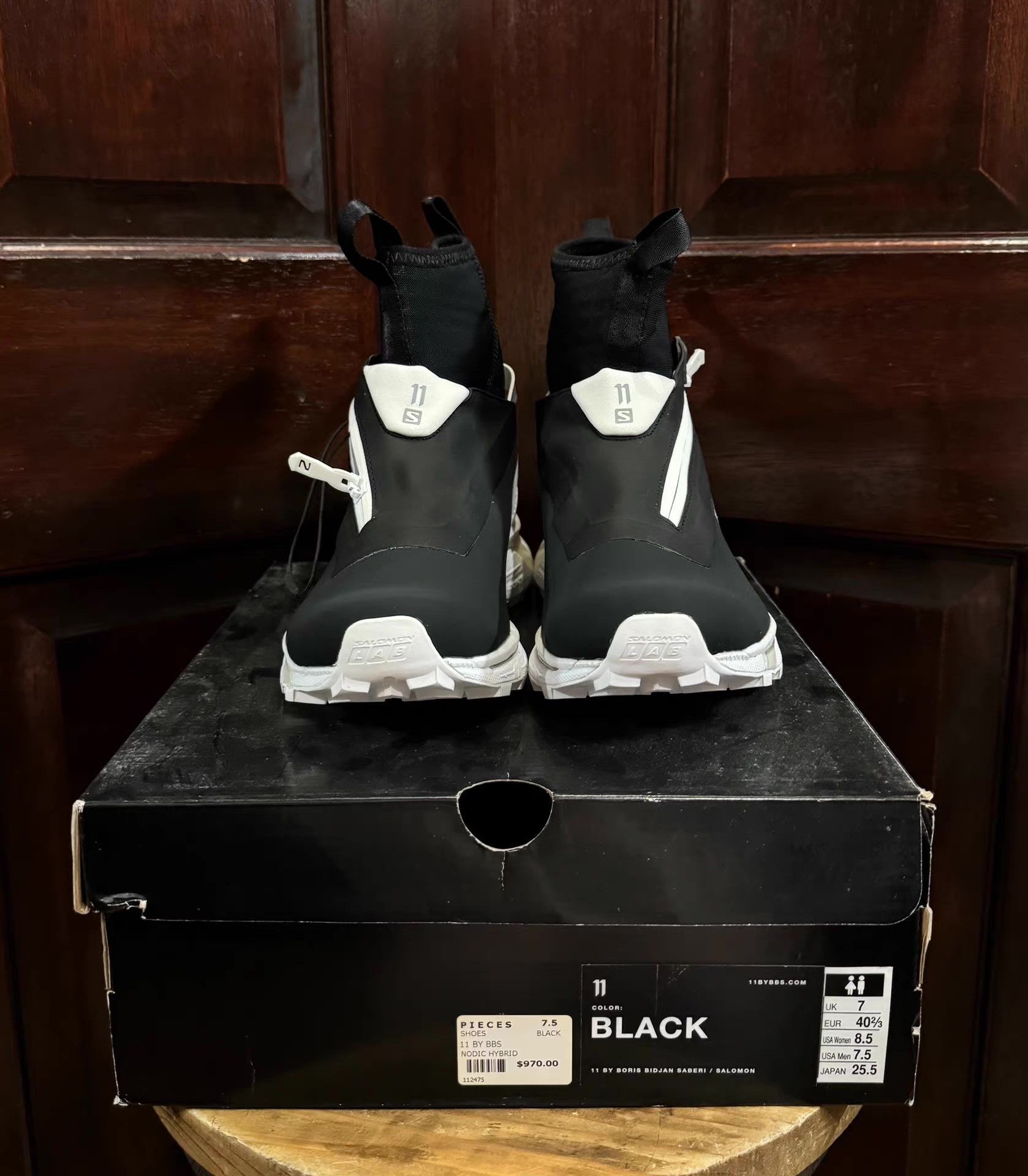 11 By Boris Bidjan Saberi 11byBBS x Salomon Hybrid high‑top sneakers Ｑ25 Size US 7.5 / EU 40-41 - 1 Thumbnail