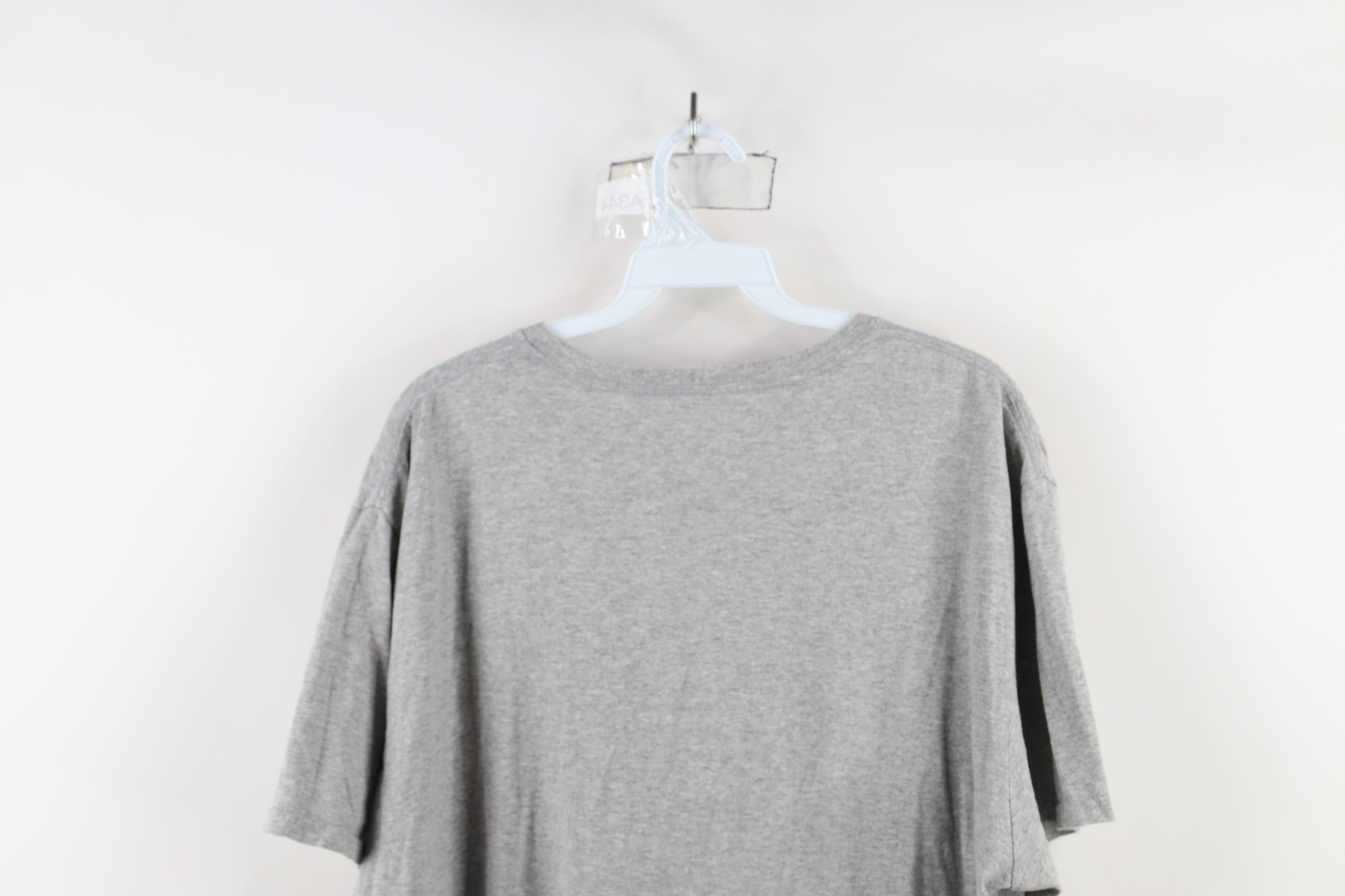 Vintage Vintage 90s Y2K Streetwear Blank Short Sleeve T-Shirt Gray Size US XL / EU 56 / 4 - 9 Thumbnail
