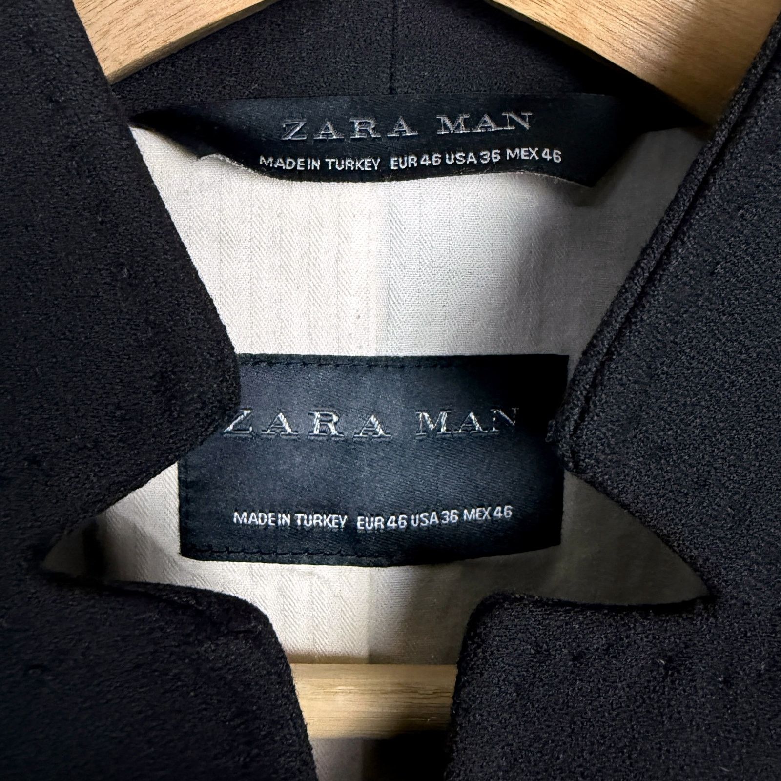 Zara Zara Man Stand Collar Men's US 36 Blazer Sport Coat Minimal Size 36R - 5 Thumbnail