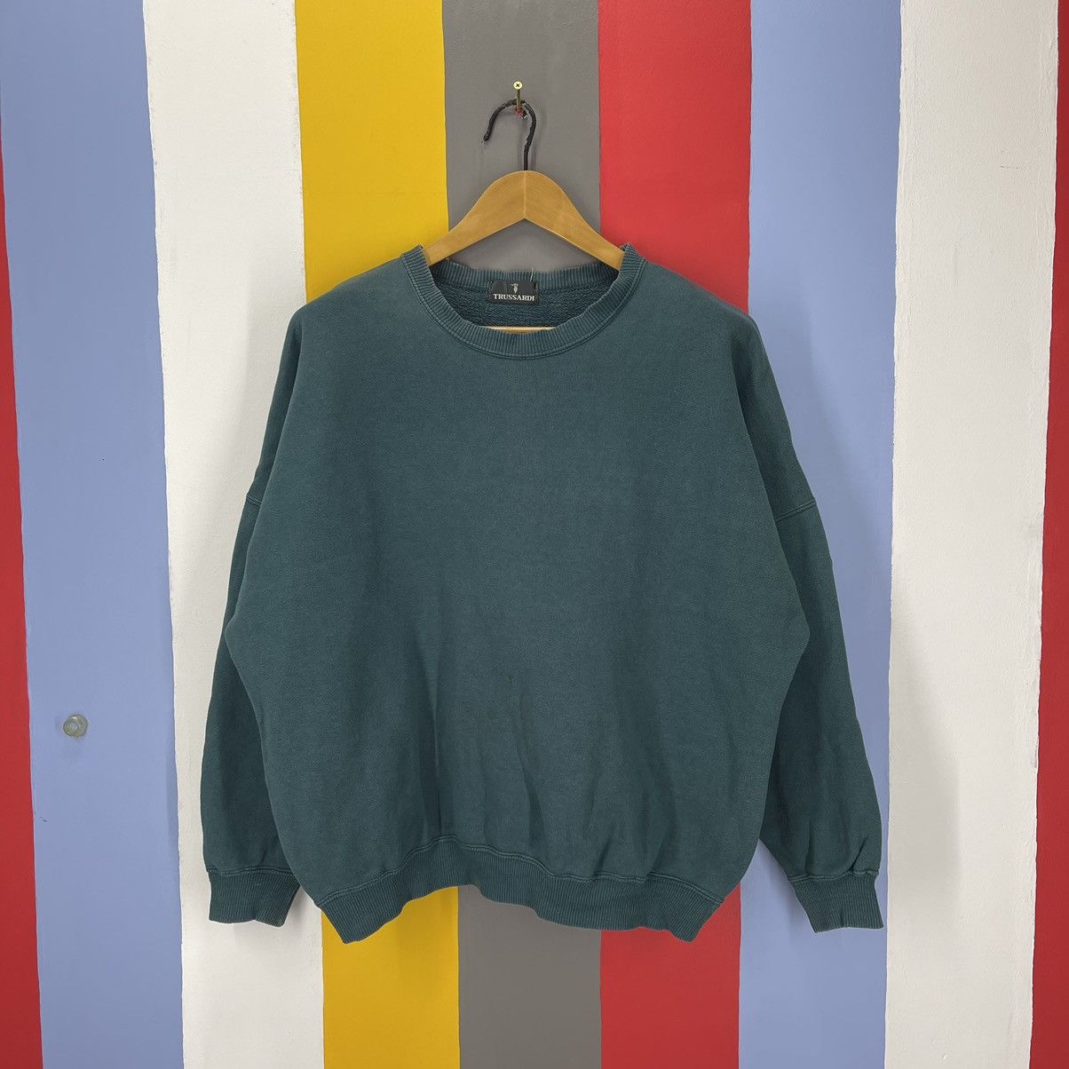 Trussardi TRUSSARDI Big Spell Crew Neck Sweatshirt #1705/06 Size US L / EU 52-54 / 3 - 3 Thumbnail
