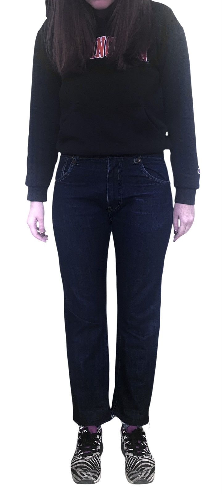 YMC YMC You Must Create Red Selvage Denim Cropped Faded Jeans Size US 29 - 17 Thumbnail