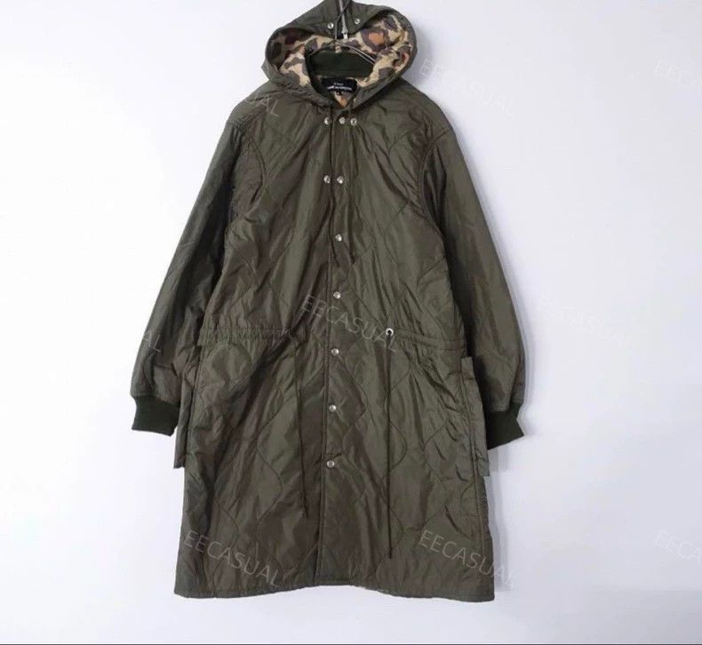 Comme des Garcons Comme Des Garcons Army green long hooded padded jacket wit Size S / US 4 / IT 40 - 1 Thumbnail
