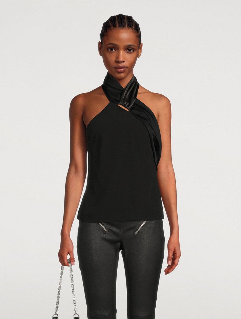 Givenchy o1y0925 Evening Top in Black Size S / US 4 / IT 40 - 2 Thumbnail