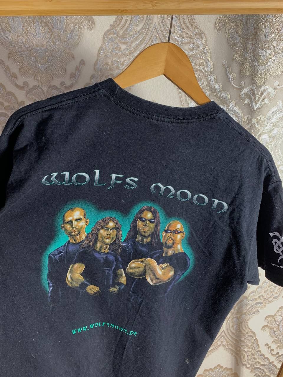 Band Tees × Vintage VERY RARE WOLFS MOON ROCK T-SHIRT ANHOLY DARKNESS METAL PUNK Size US M / EU 48-50 / 2 - 6 Thumbnail