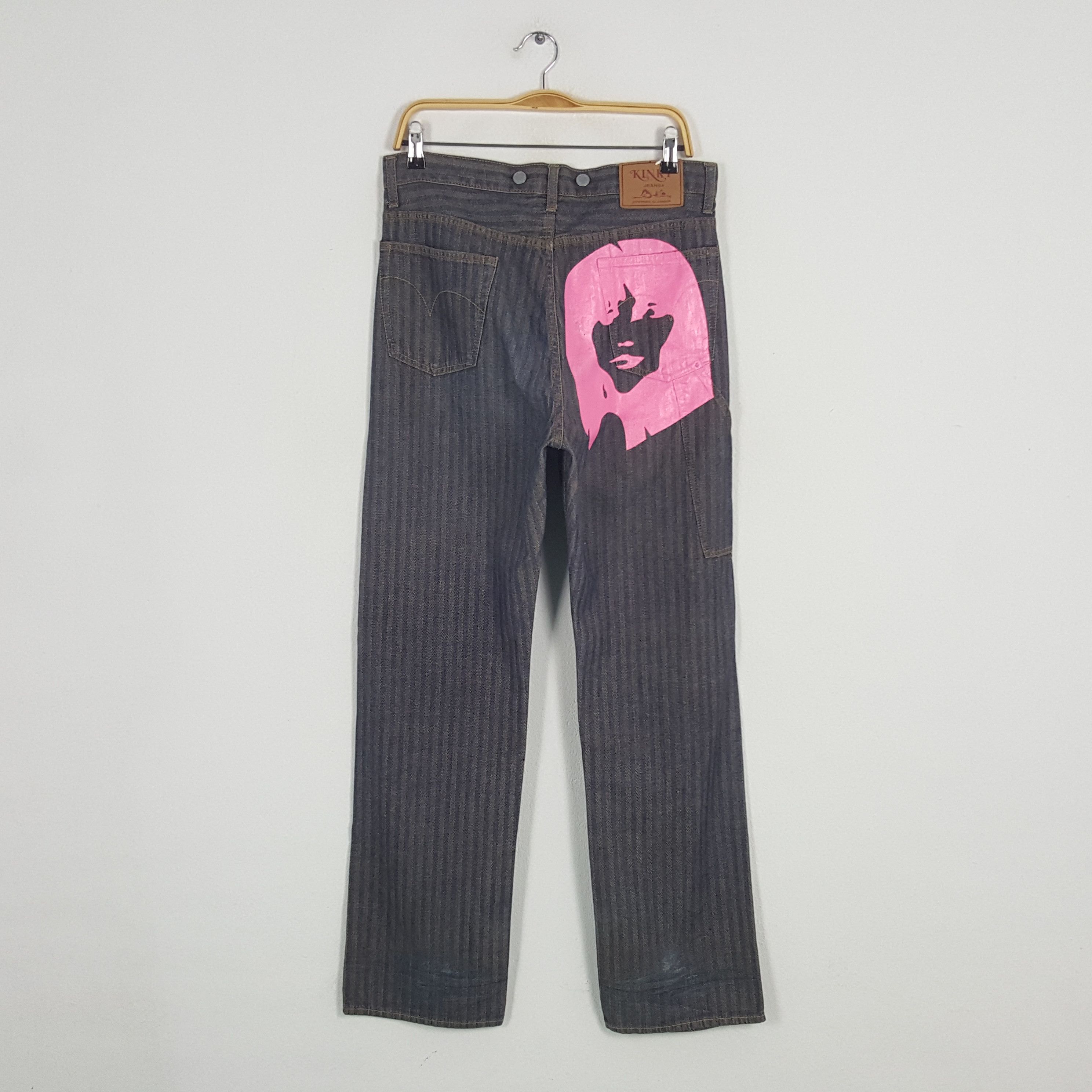 Hysteric Glamour Vintage Hysteric Glamour Japanese Brand Stripe Baggy Pants Size US 31 - 1 Thumbnail