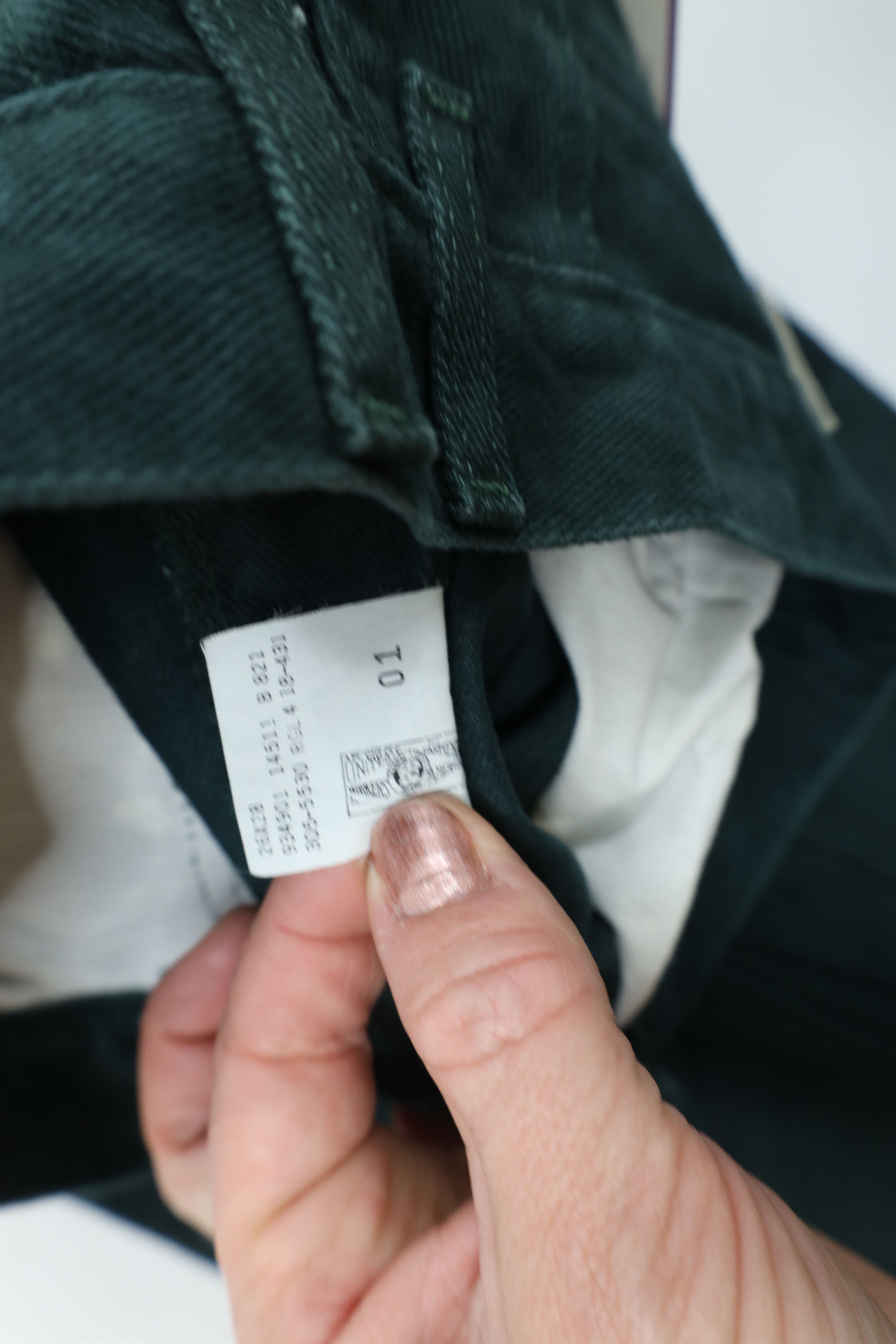 Lee × Vintage Deadstock Vintage 90s Lee Fit Tapered Leg Jeans Green USA Size 28" / US 6 / IT 42 - 10 Thumbnail