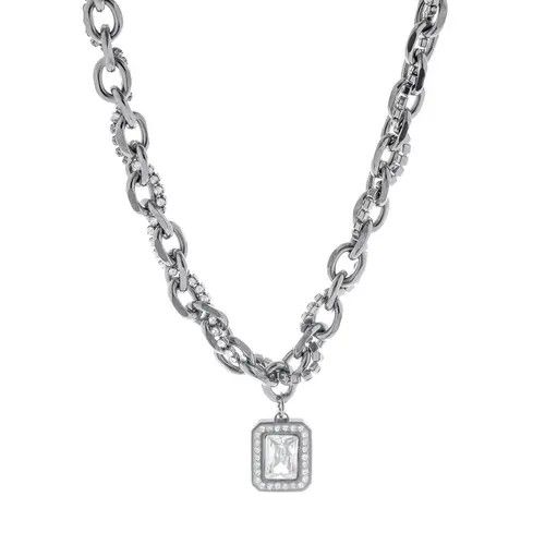 Jewelry 623Silver Chain Necklace with Pendant Size ONE SIZE - 5 Thumbnail