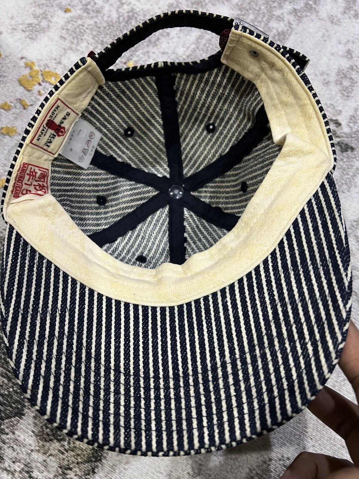 Samurai Jeans Samurai Hickory Stripe Hat 15th anniversary Size ONE SIZE - 10 Thumbnail
