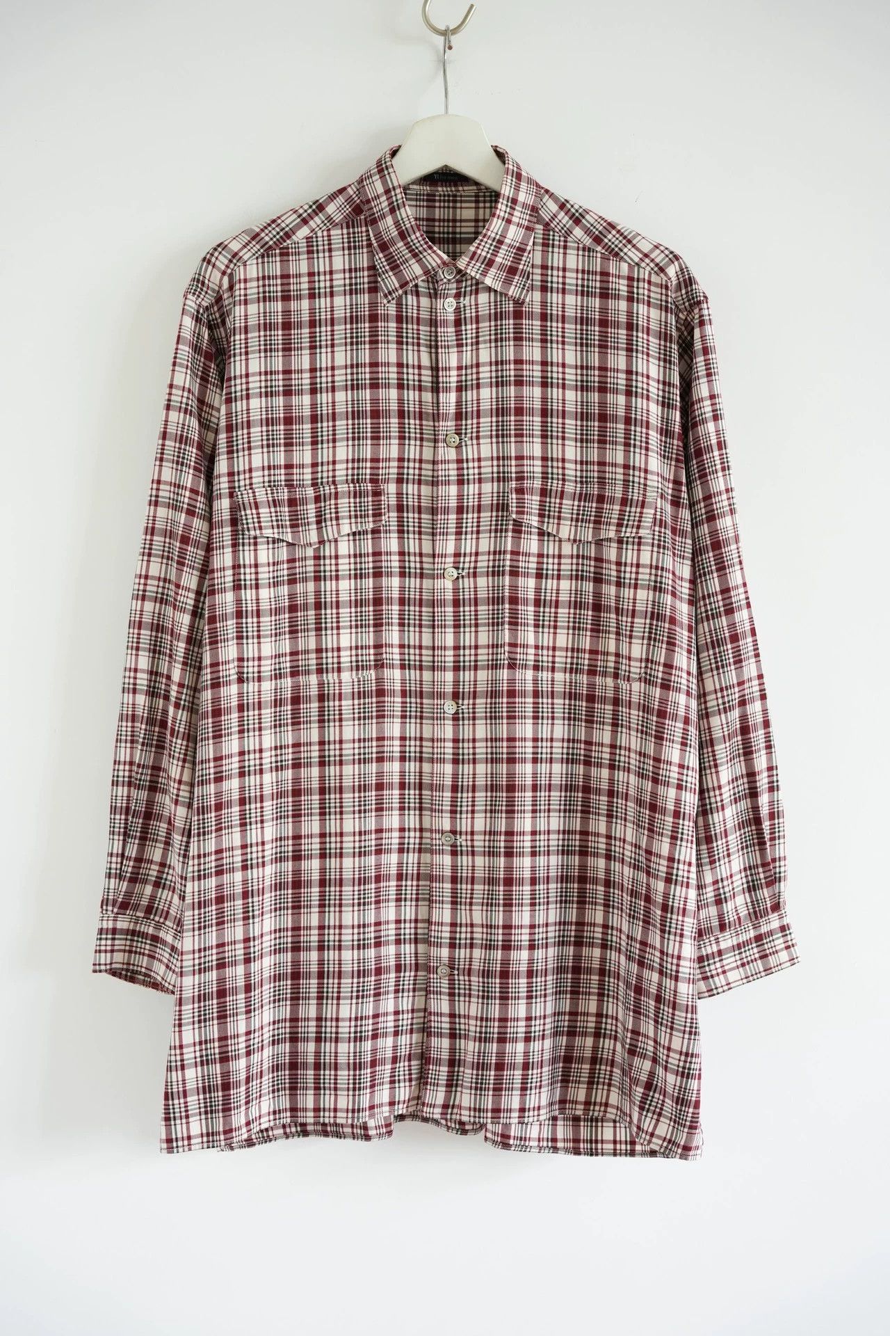 Yohji Yamamoto Yohji Yamamoto 90s Y's Men RWB Tartan Cotton Shirt Jkt Size US M / EU 48-50 / 2 - 1 Thumbnail