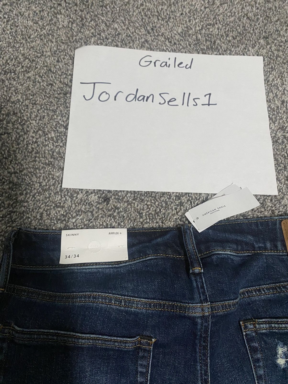 American Eagle Outfitters American Eagle Outfitters 34x34 Skinny Airflex+ Jeans Size US 34 / EU 50 - 4 Thumbnail