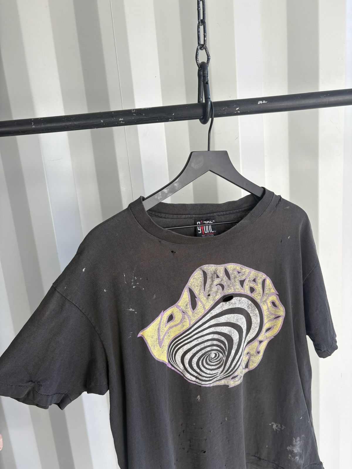 Band Tees Thrashed Lollapalooza 92 Faded Distressed ERD Grunge WCC Size US XL / EU 56 / 4 - 4 Thumbnail