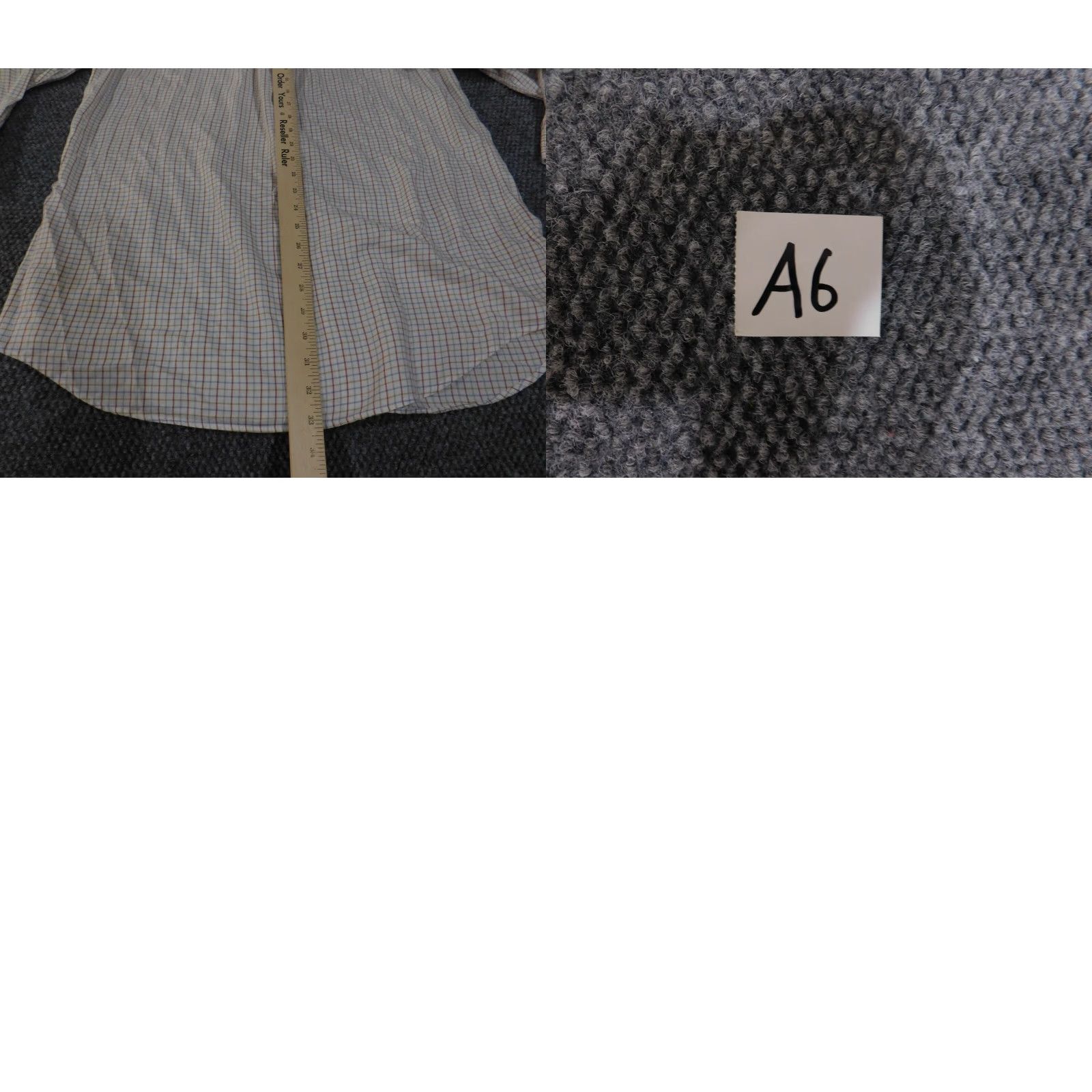 Vintage Paul Fredrick Dress Shirt Mens 15.5 White Plaid Button-Down Collar Shirt Size 42R - 9 Thumbnail