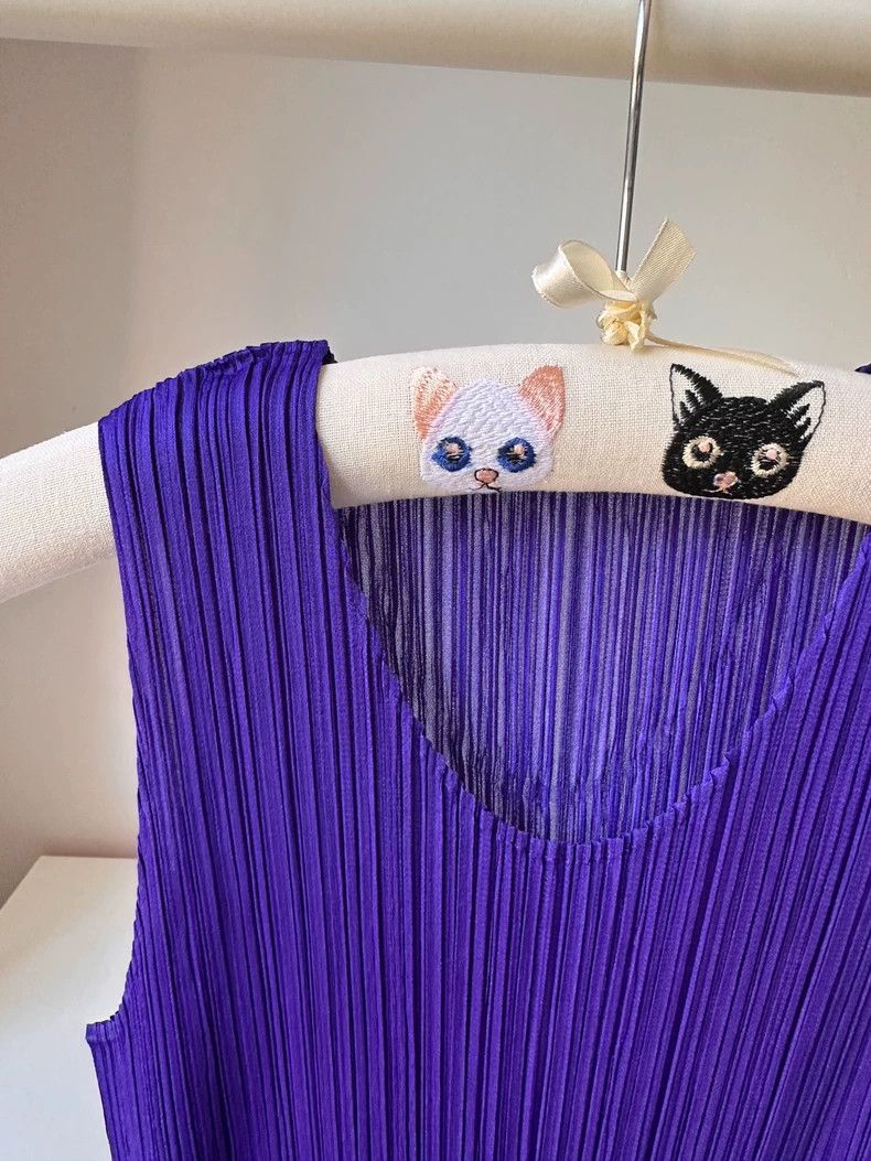 Issey Miyake Issey Miyake size:3 Purple pleated vest Size XS / US 0-2 / IT 36-38 - 2 Thumbnail