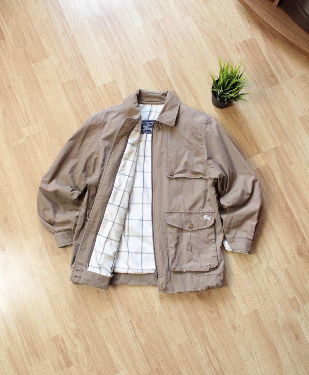 Burberry × Vintage 00s BURBERRYS Distressed Vintage Jacket Y2K Nova Check Size US S / EU 44-46 / 1 - 1 Thumbnail
