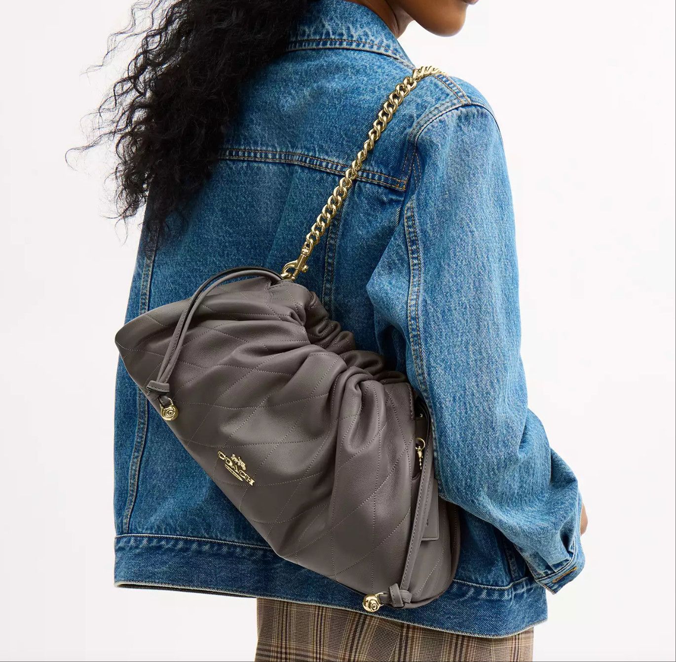 Coach Faye Large Shoulder Bag With Quilting CCZ58 Size ONE SIZE - 3 Thumbnail