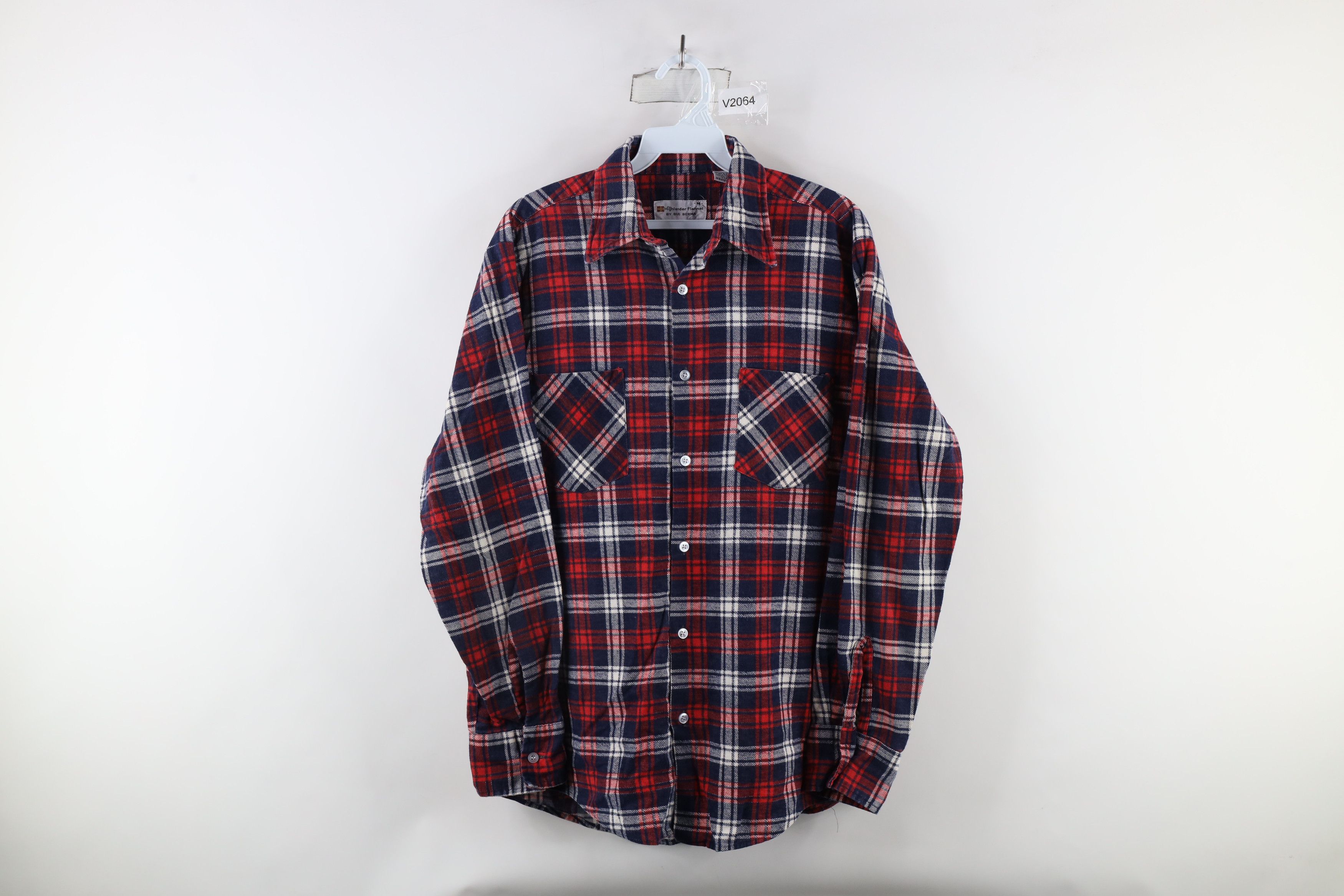 Vintage Vintage 70s Streetwear Collared Button Shirt Plaid USA Size US M / EU 48-50 / 2 - 1 Thumbnail