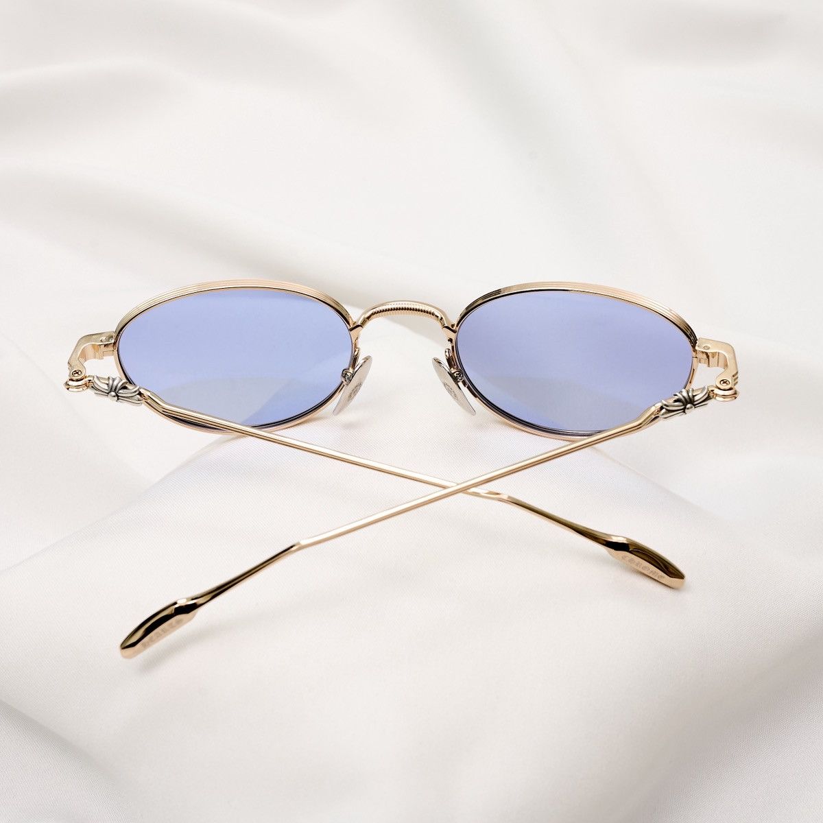 Chrome Hearts CHROME HEARTS CLITORIAL SHINY SILVER/ GOLD PLATED SUNGLASSES Size ONE SIZE - 7 Thumbnail