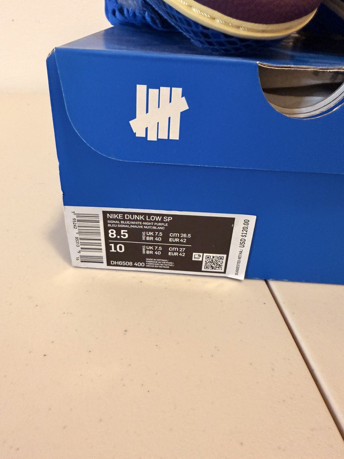 Nike × Undefeated Nike Dunk Low Undefeated 5 On It Dunk VS. AFI Signal Blue Size US 8.5 / EU 41-42 - 7 Thumbnail