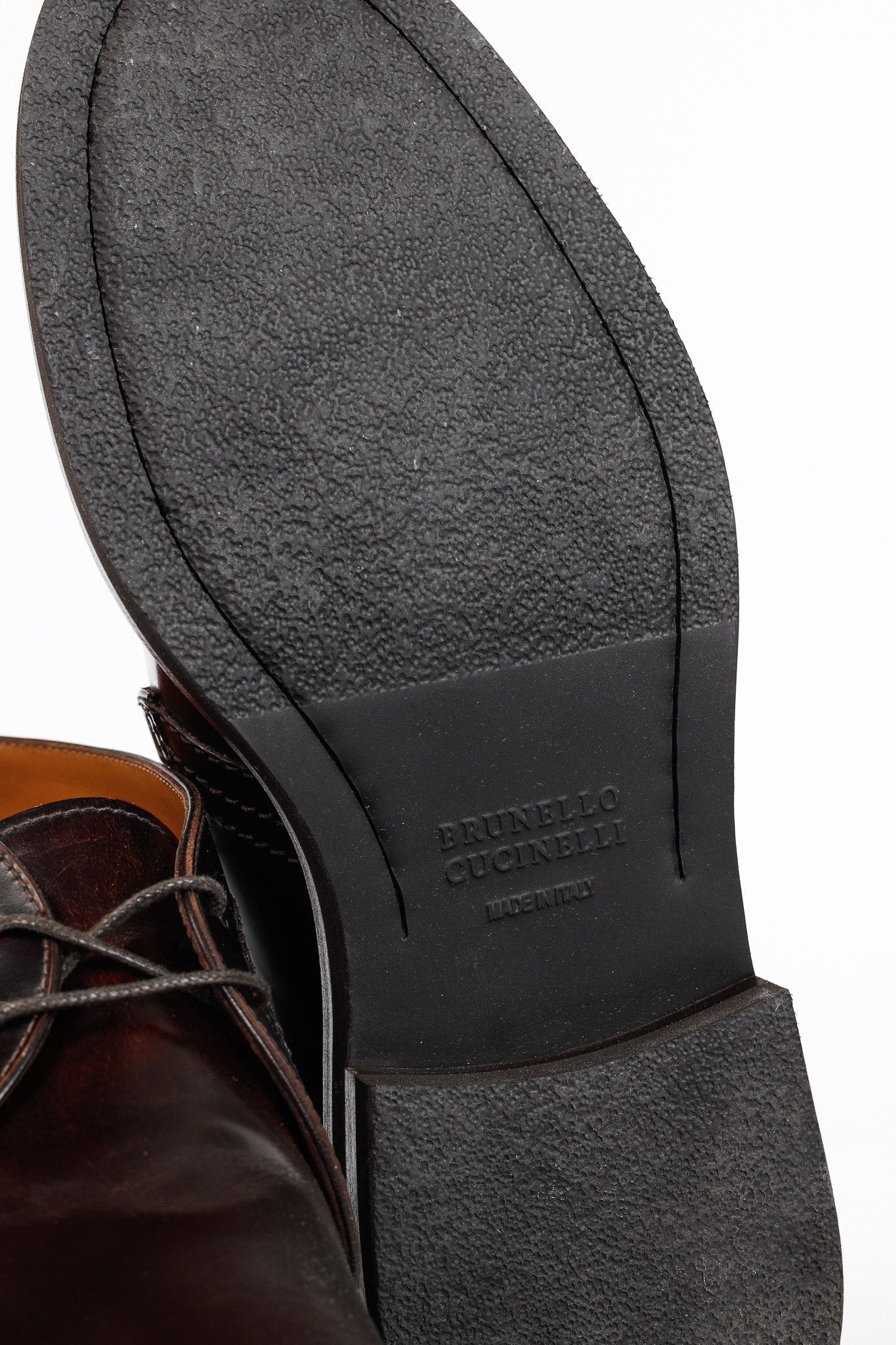 Brunello Cucinelli Brunello Cucinelli AW/21 Brown Buffed Leather Chukka Boots Size US 12 / EU 45 - 5 Thumbnail