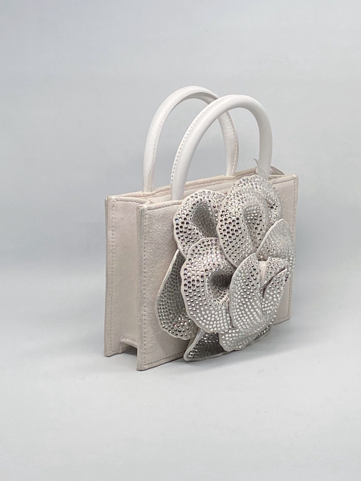 MACH & MACH Mach & Mach Crystal Flower Suede Bag Size ONE SIZE - 5 Thumbnail