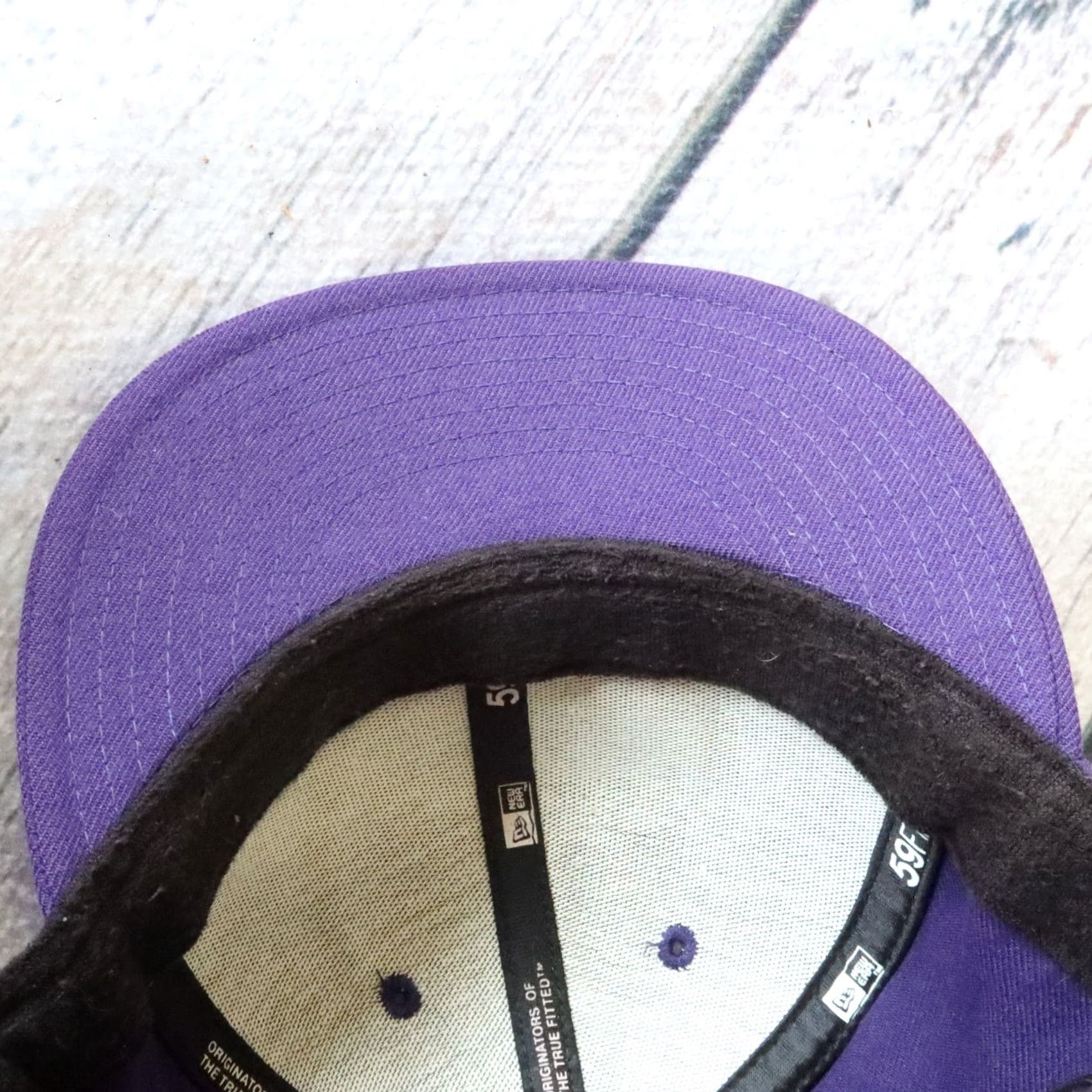New Era Vintage New Era Cap Hat 7 1/2 Purple Mens Cap Hoodie? Size ONE SIZE - 3 Thumbnail