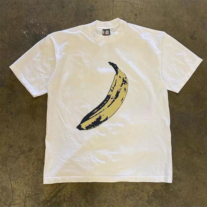 Japanese Brand White vintage banana print cotton t-shirt Size US M / EU 48-50 / 2 - 1 Thumbnail